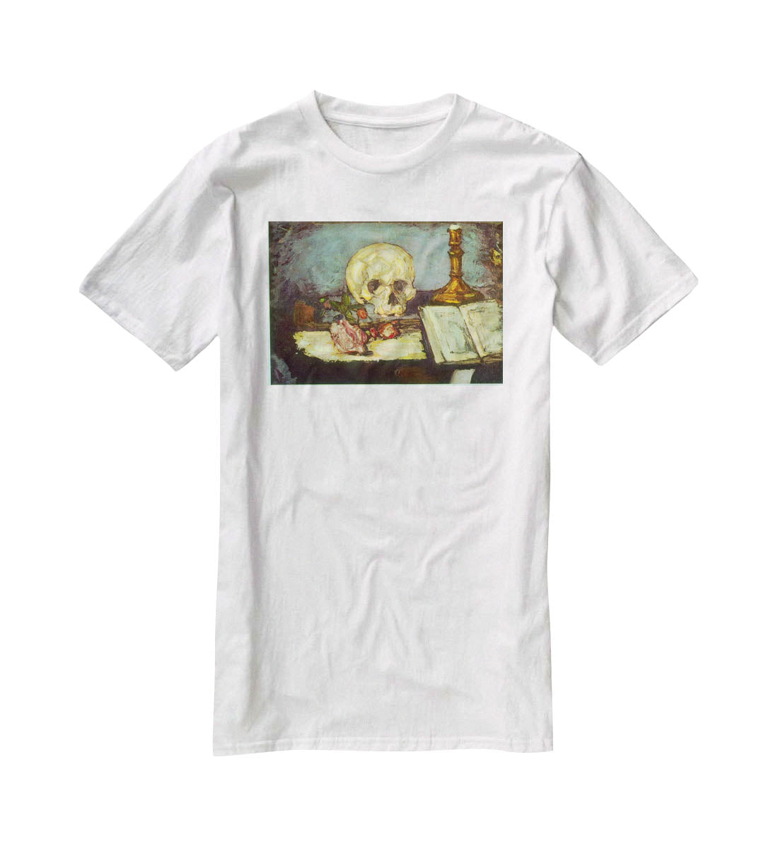 Skull by Degas T-Shirt - Canvas Art Rocks - 5