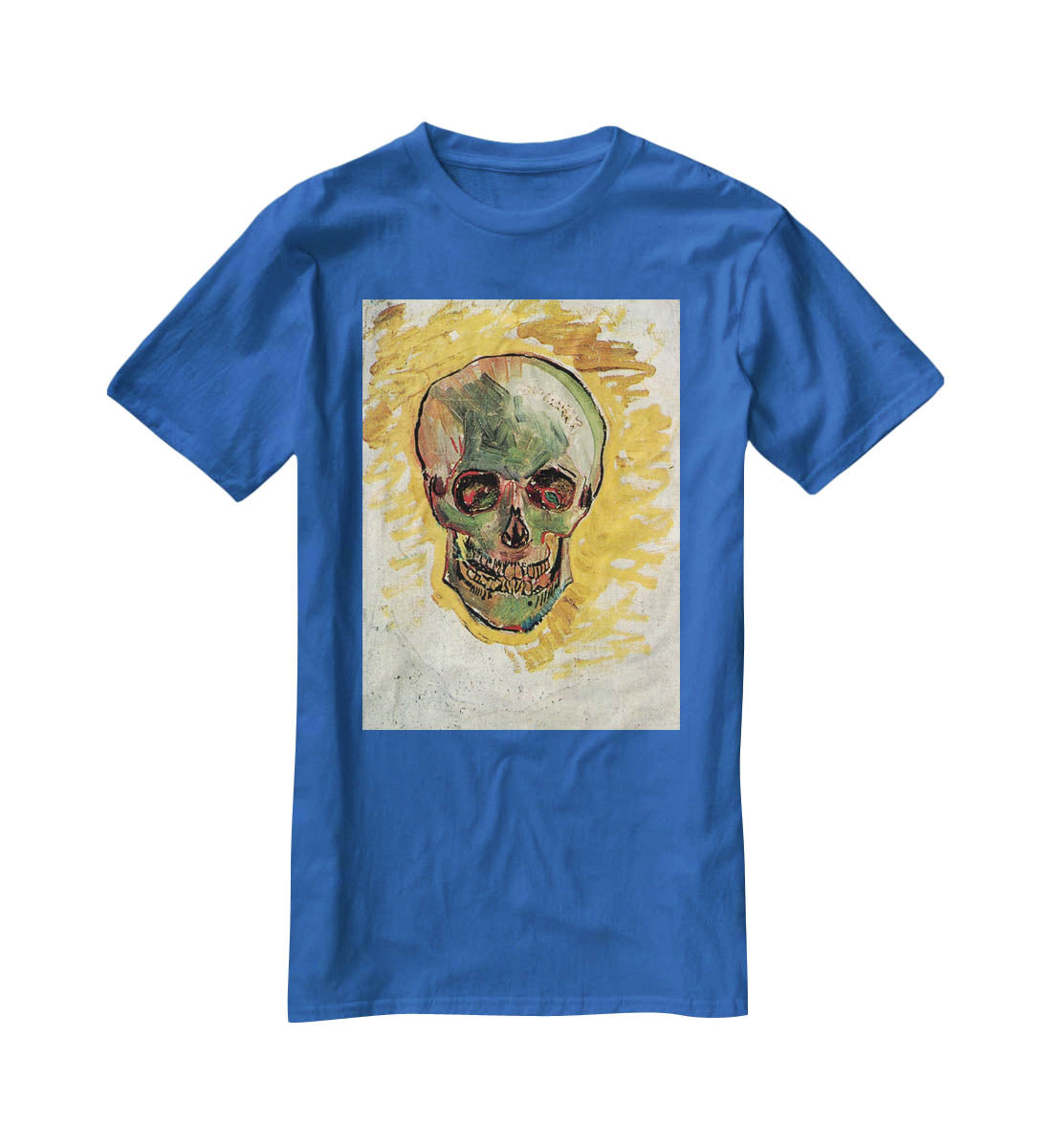 Skull by Van Gogh T-Shirt - Canvas Art Rocks - 2