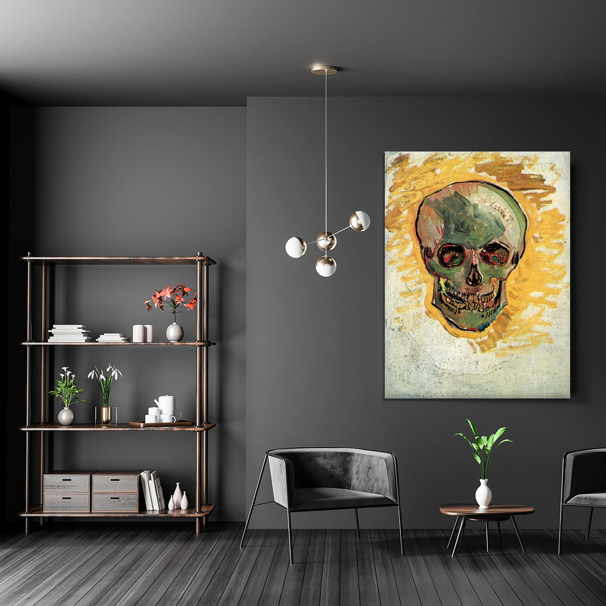 Skull by Van Gogh Canvas Print or Poster - Canvas Art Rocks - 5