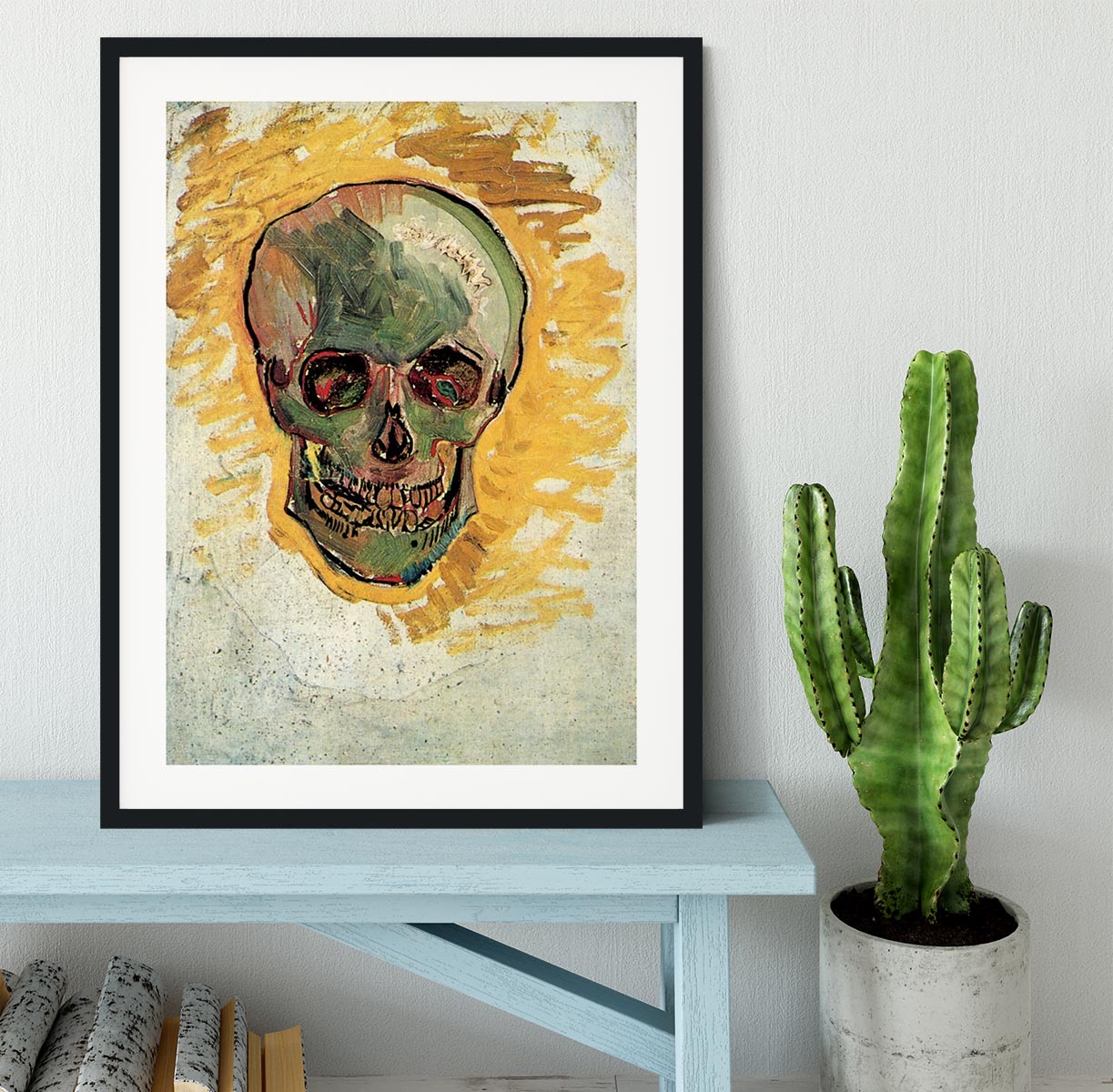 Skull by Van Gogh Framed Print - Canvas Art Rocks - 1