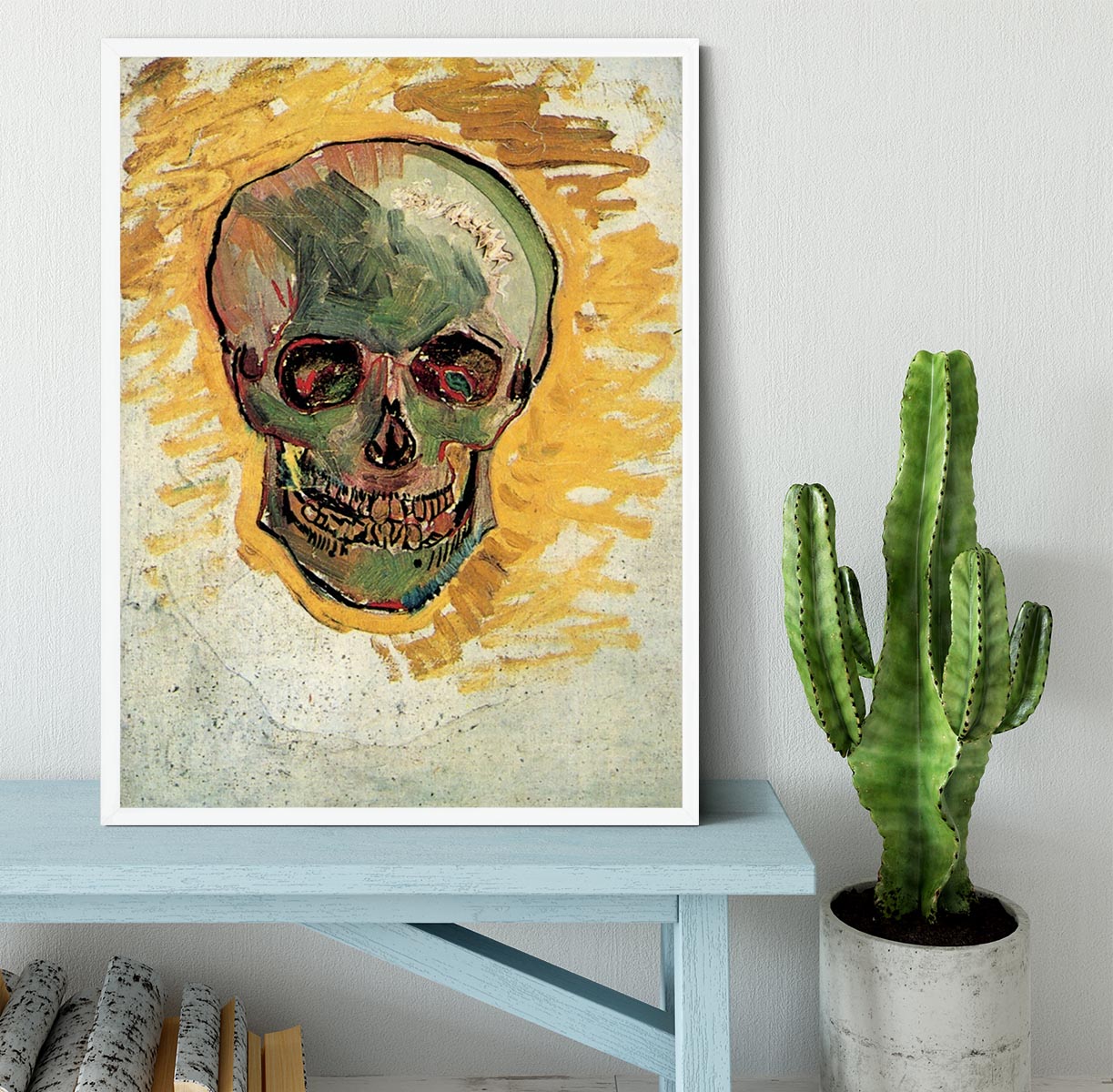 Skull by Van Gogh Framed Print - Canvas Art Rocks -6