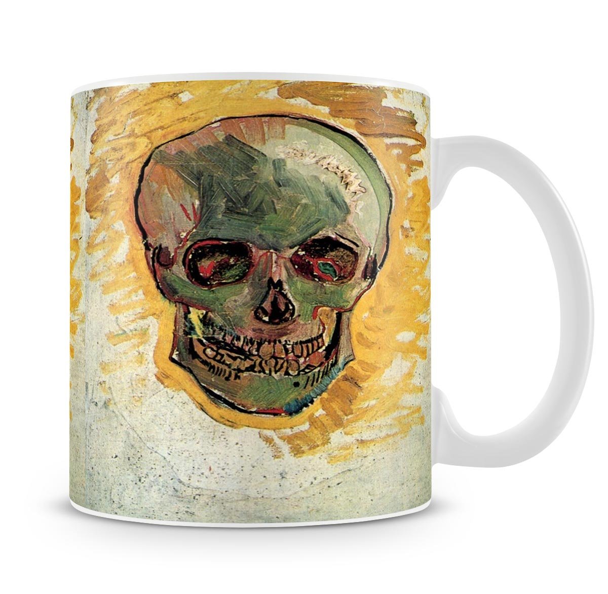 Skull by Van Gogh Mug - Canvas Art Rocks - 4