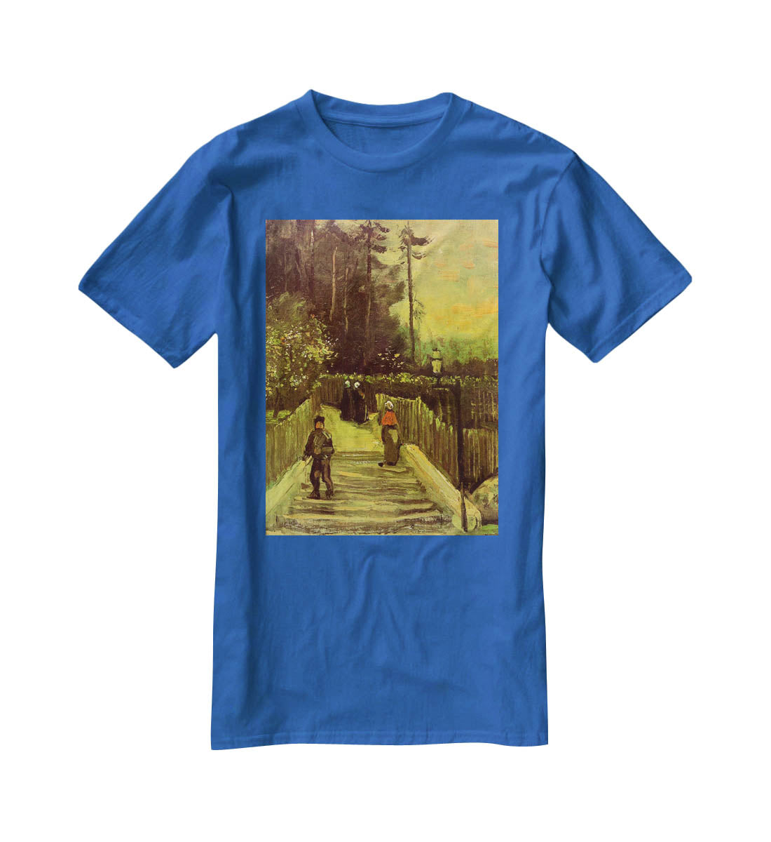 Sloping Path in Montmartre by Van Gogh T-Shirt - Canvas Art Rocks - 2