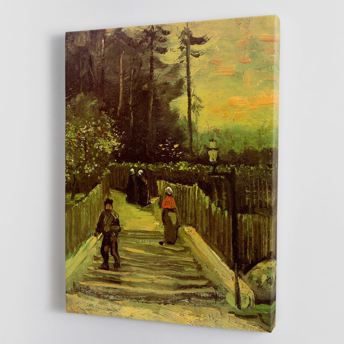 Sloping Path in Montmartre by Van Gogh Canvas Print or Poster - Canvas Art Rocks - 1