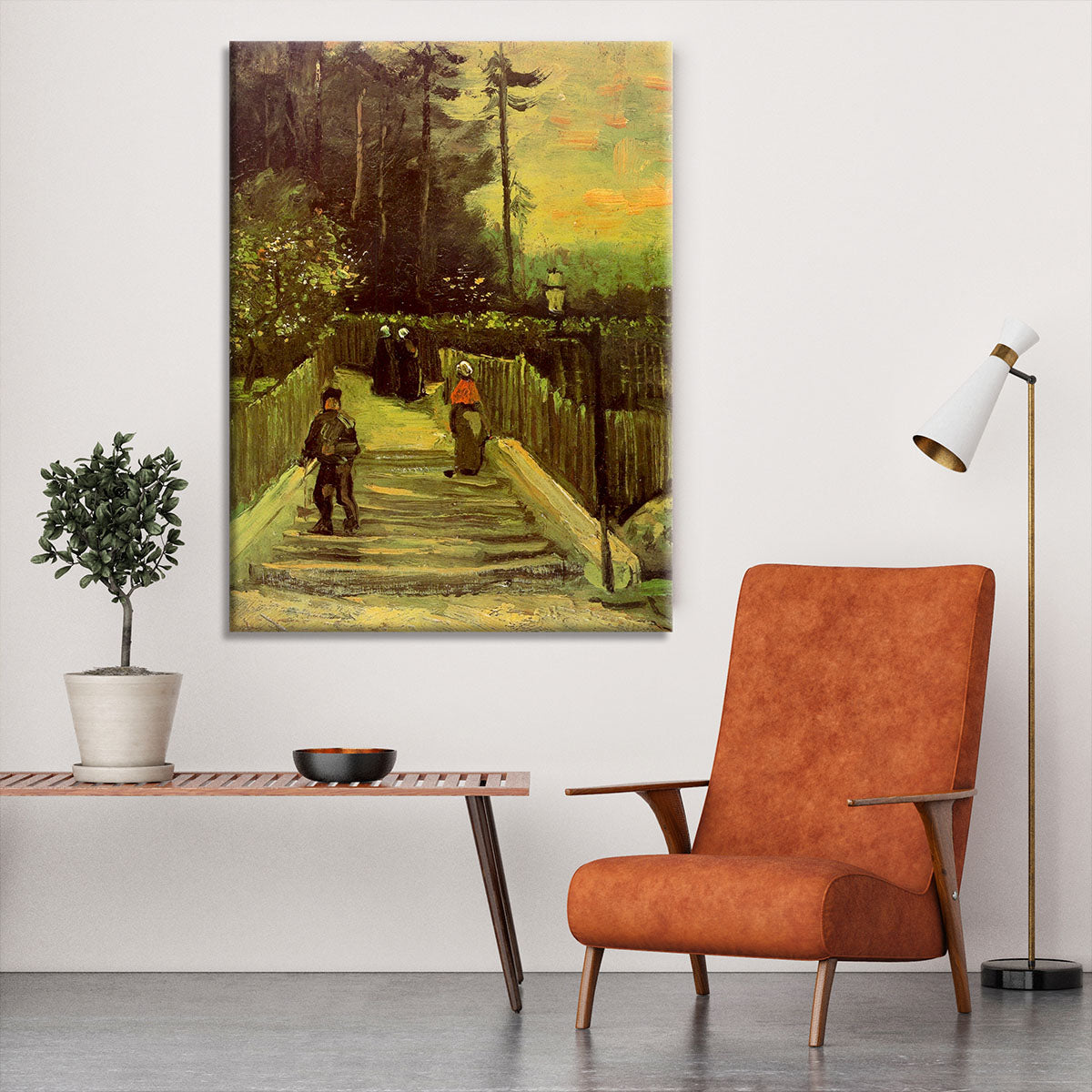 Sloping Path in Montmartre by Van Gogh Canvas Print or Poster - Canvas Art Rocks - 6