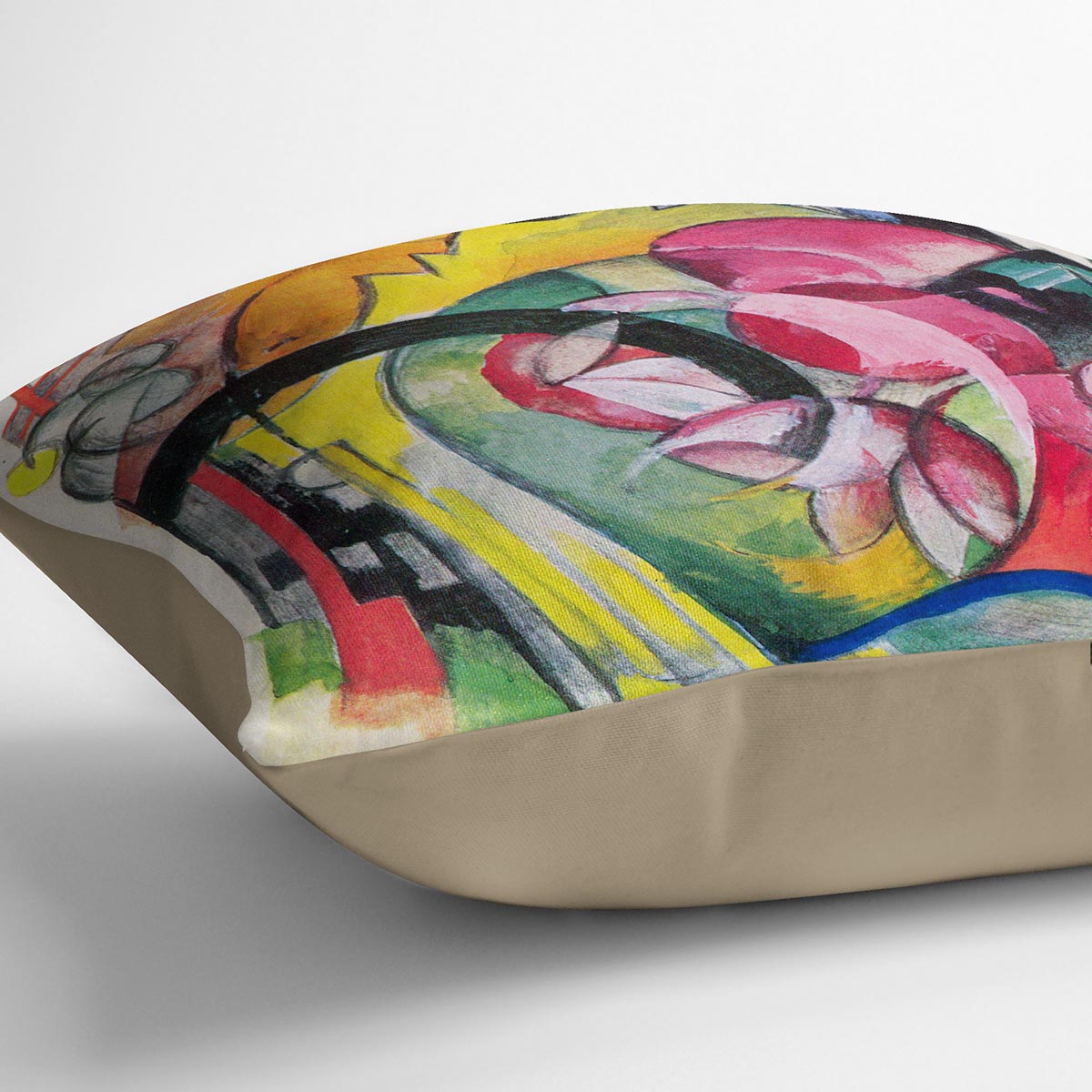 Small composition II by Franz Marc Cushion