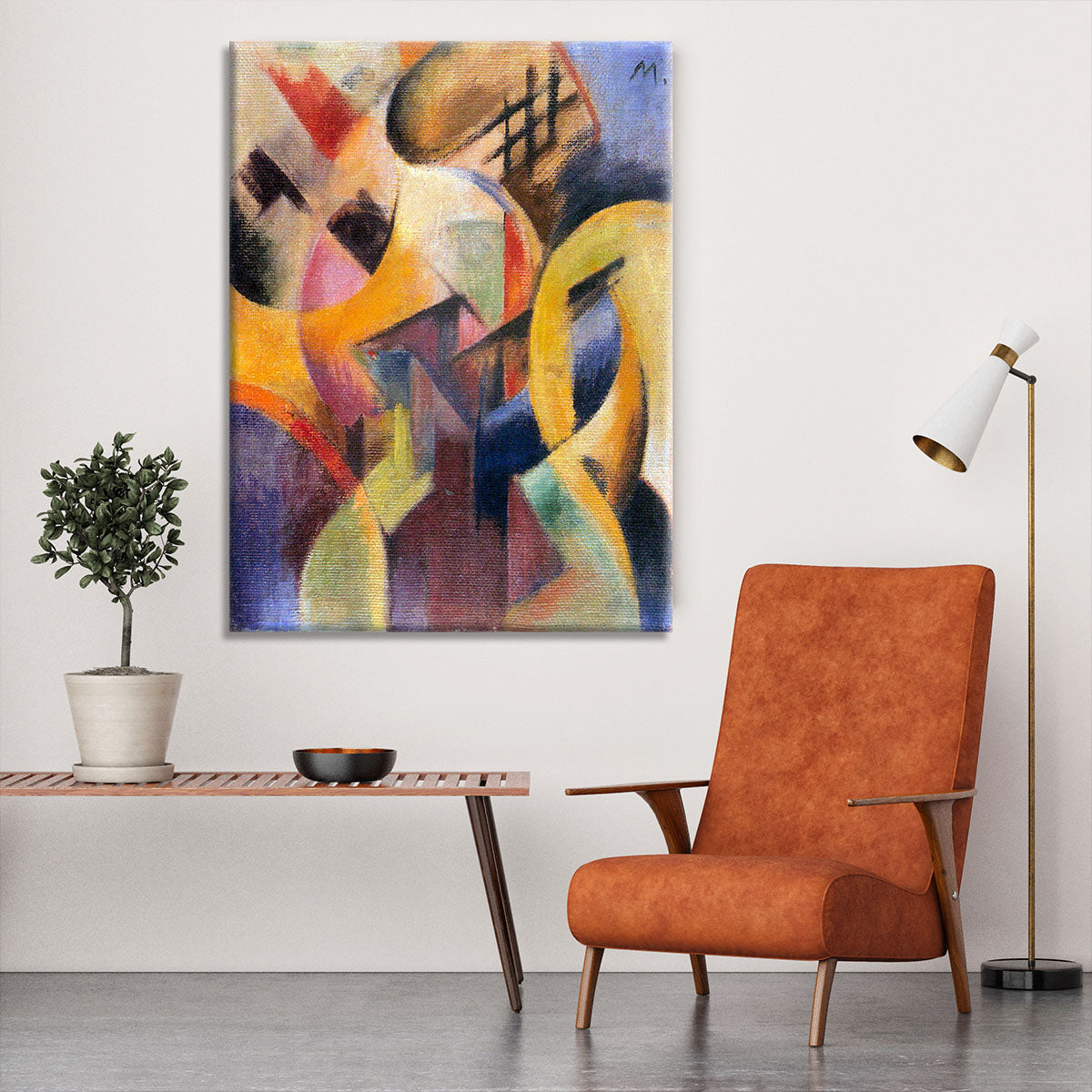 Small composition I by Franz Marc Canvas Print or Poster - Canvas Art Rocks - 6