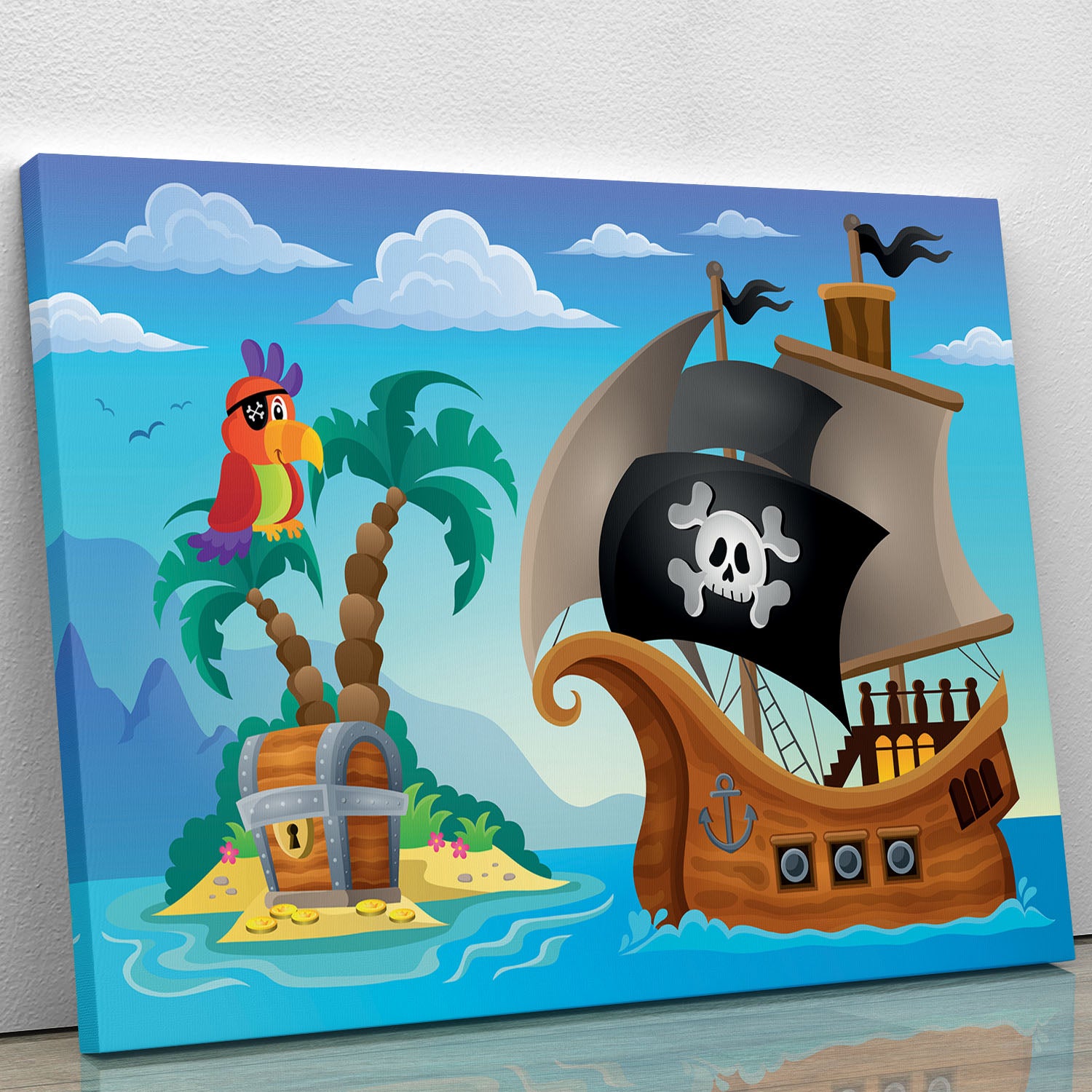 Small pirate island theme 2 Canvas Print or Poster - Canvas Art Rocks - 1
