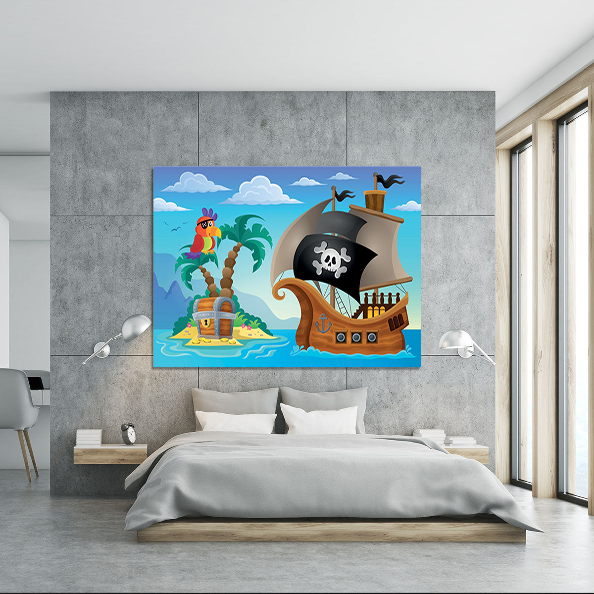 Small pirate island theme 2 Canvas Print or Poster - Canvas Art Rocks - 5
