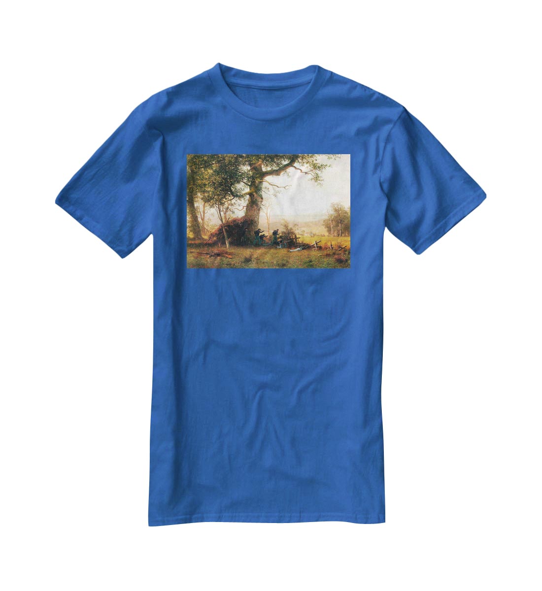 Small war postal service strike in Virginia by Bierstadt T-Shirt - Canvas Art Rocks - 2