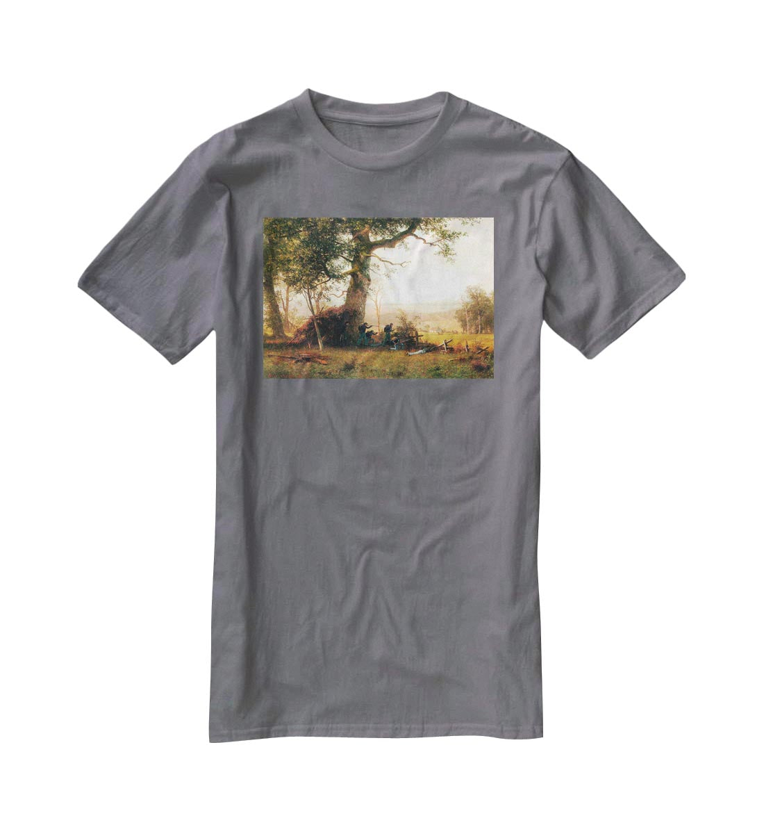 Small war postal service strike in Virginia by Bierstadt T-Shirt - Canvas Art Rocks - 3