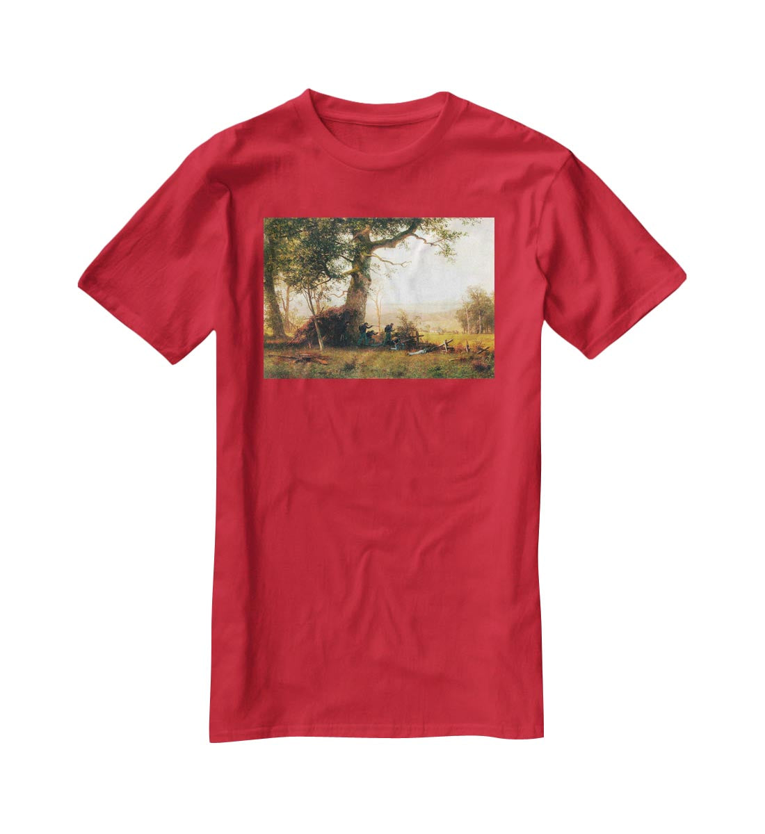 Small war postal service strike in Virginia by Bierstadt T-Shirt - Canvas Art Rocks - 4