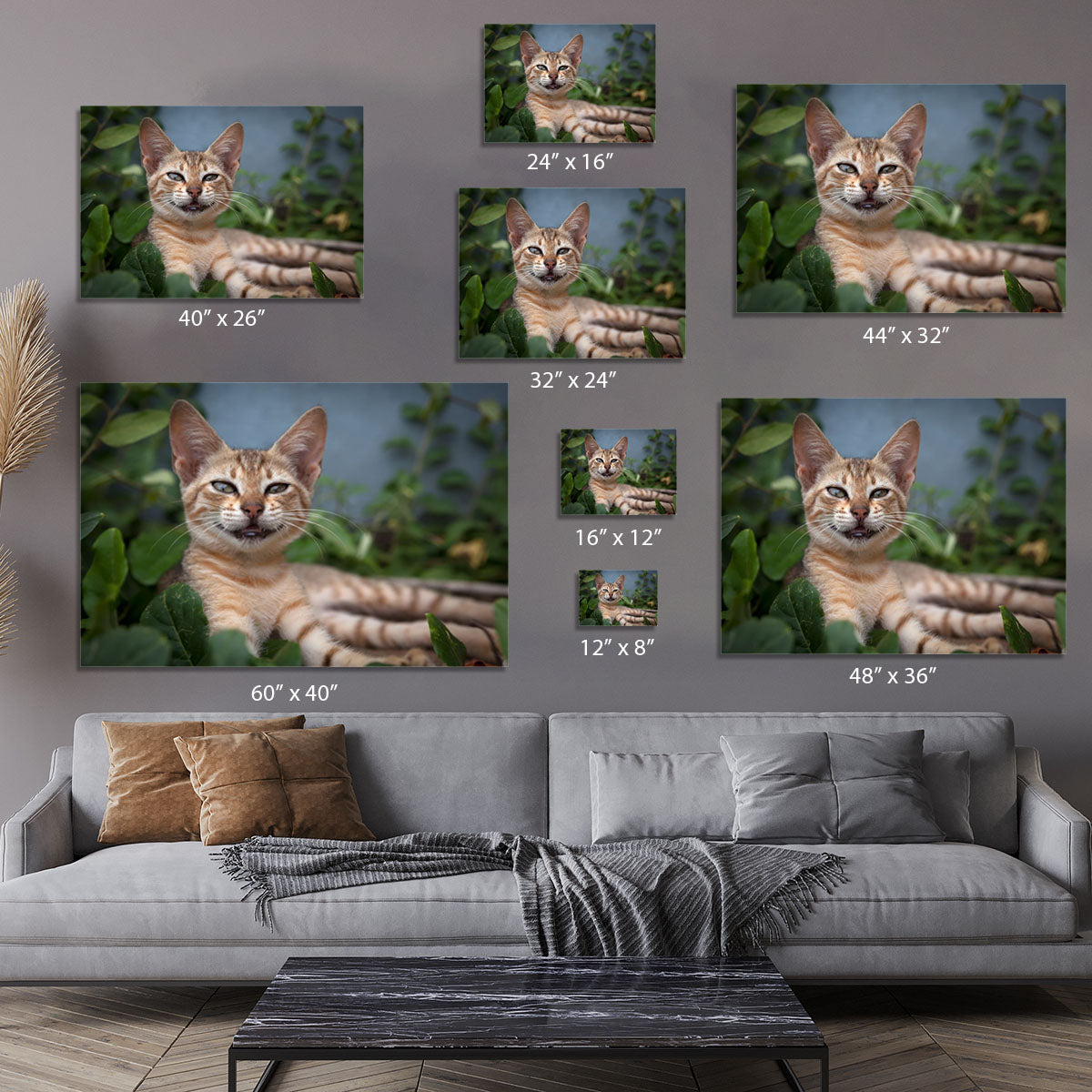 Smiling Cat Canvas Print or Poster - Canvas Art Rocks - 7