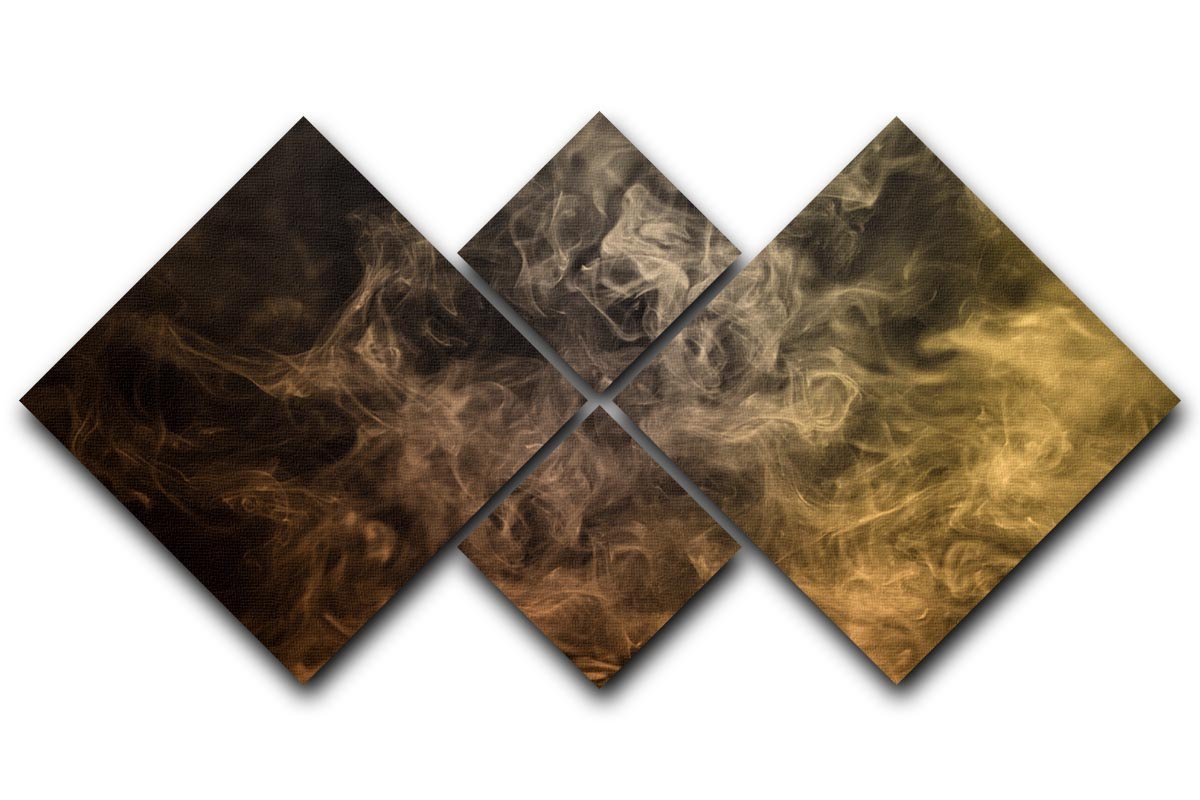 Smoke Art 4 Square Multi Panel Canvas  - Canvas Art Rocks - 1