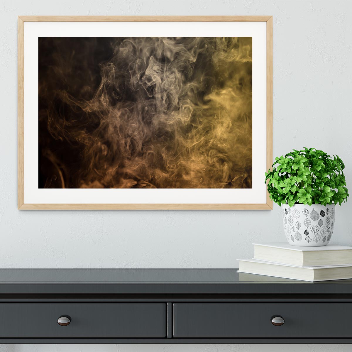 Smoke Art Framed Print - Canvas Art Rocks - 3