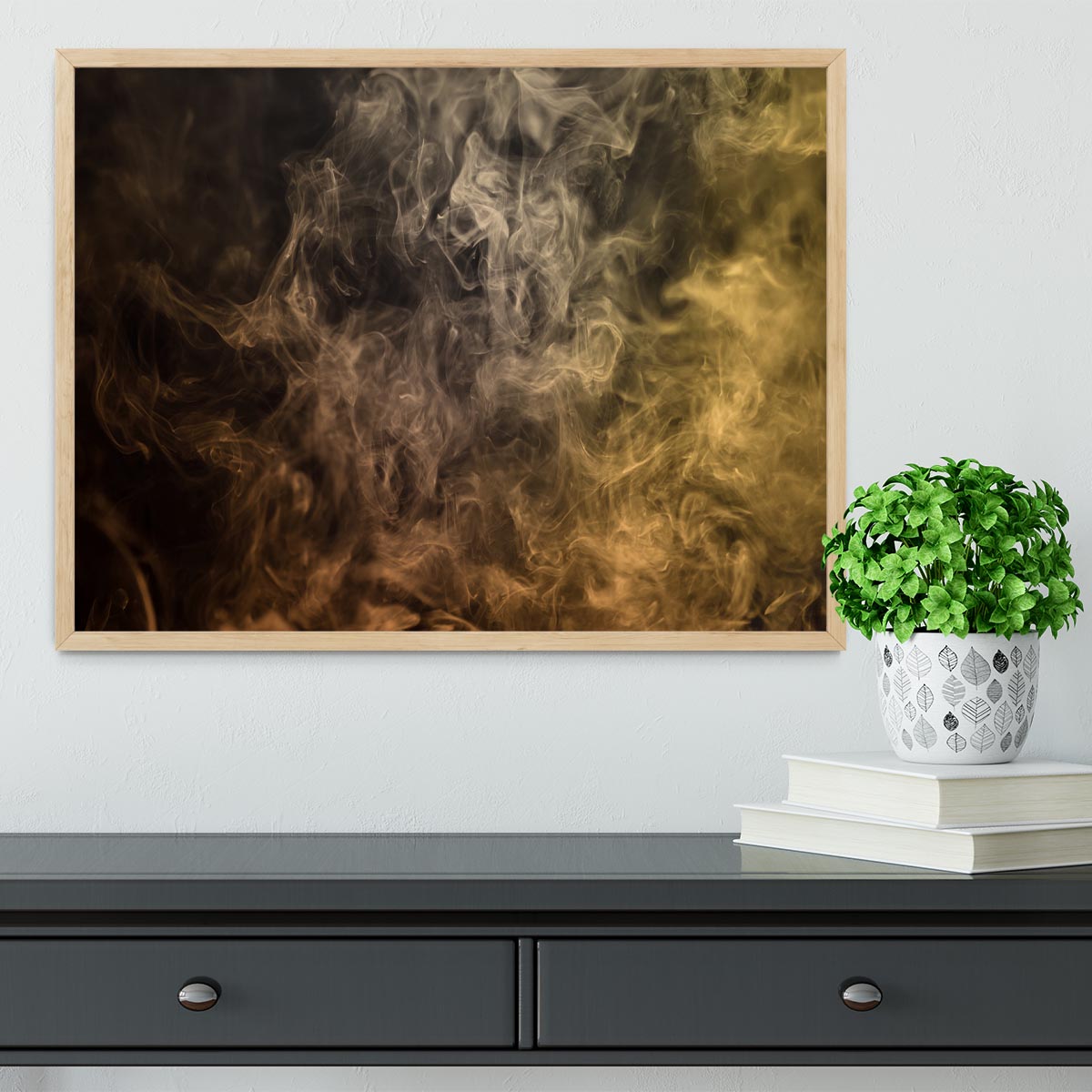 Smoke Art Framed Print - Canvas Art Rocks - 4