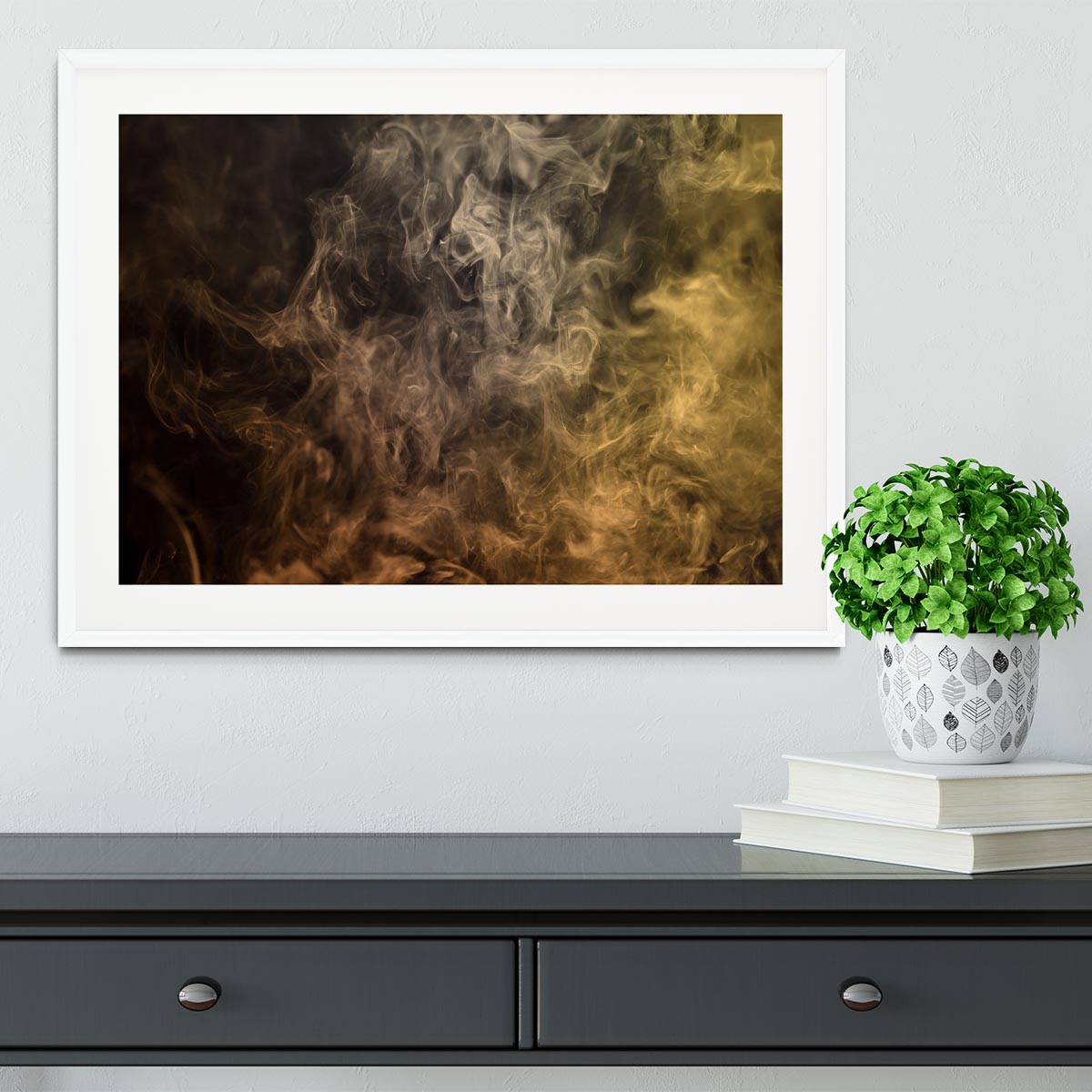 Smoke Art Framed Print - Canvas Art Rocks - 5