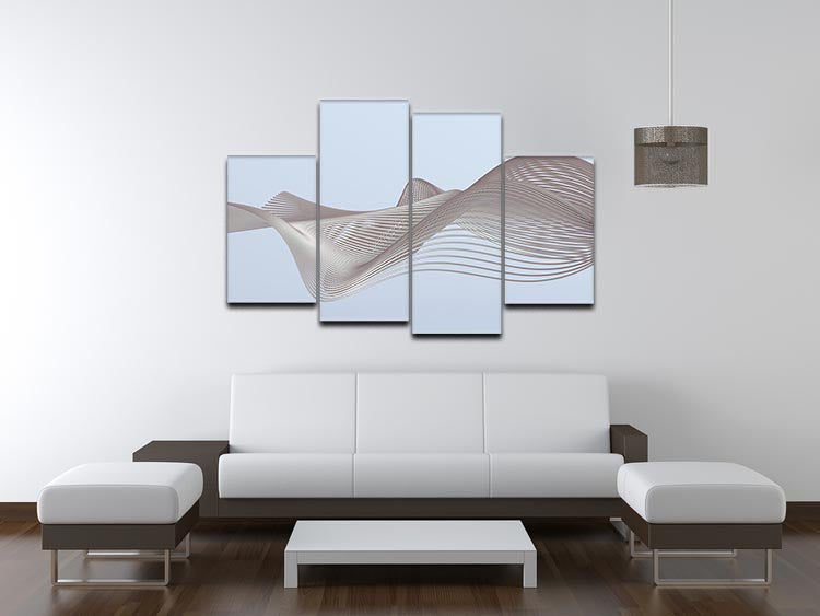 Smooth Lines 4 Split Panel Canvas - Canvas Art Rocks - 3