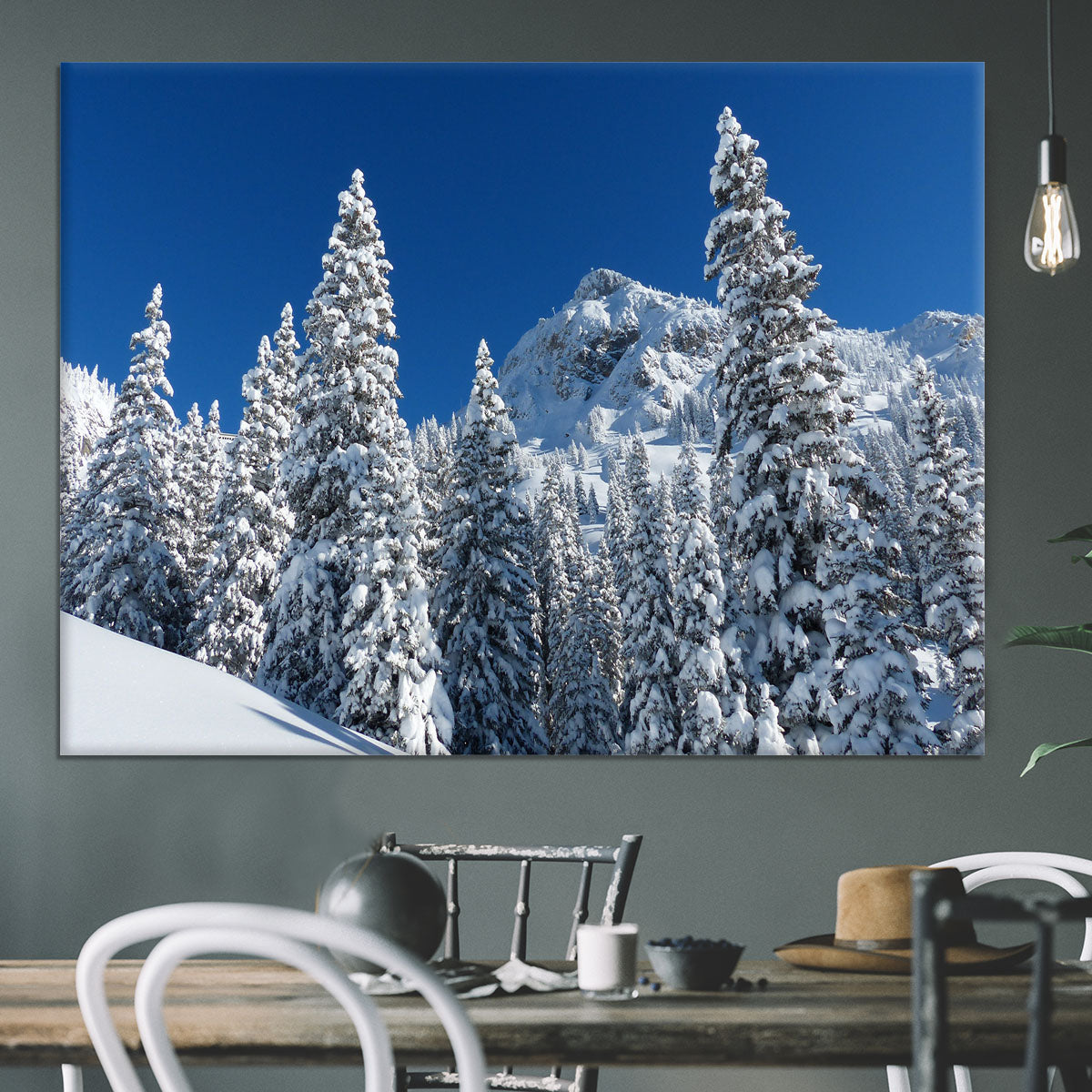 Snow Covered Trees Canvas Print or Poster - Canvas Art Rocks - 3