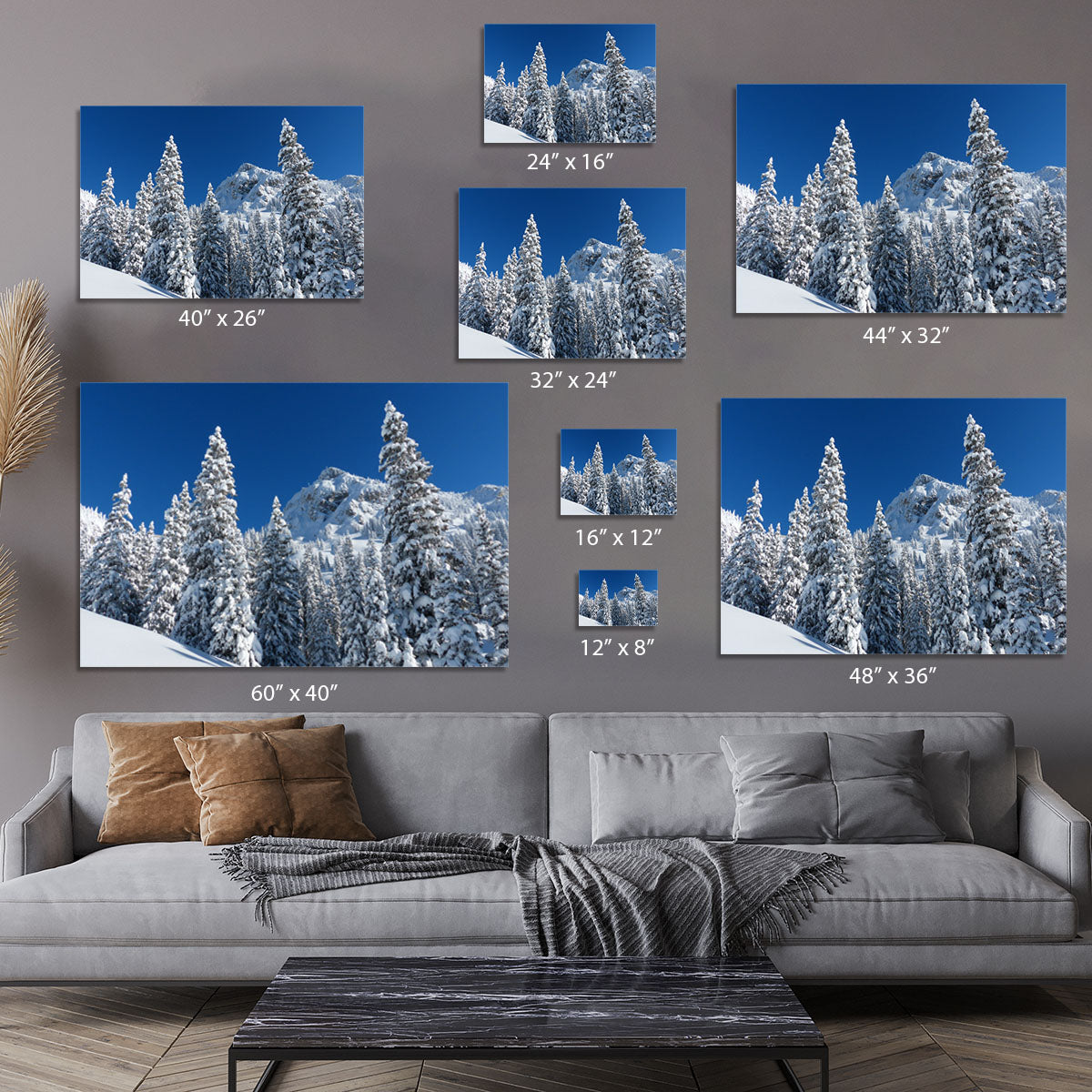Snow Covered Trees Canvas Print or Poster - Canvas Art Rocks - 7