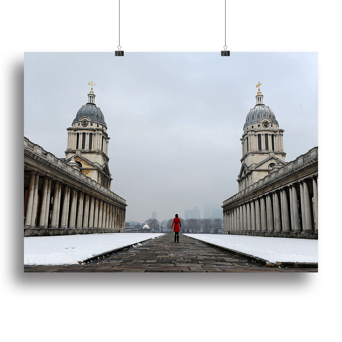 Snow in Greenwich Canvas Print or Poster - Canvas Art Rocks - 2