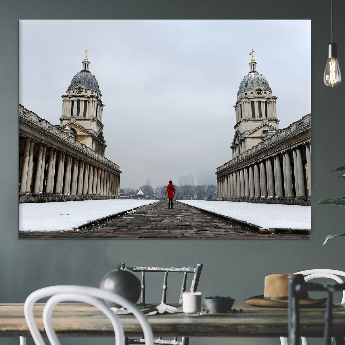 Snow in Greenwich Canvas Print or Poster - Canvas Art Rocks - 3