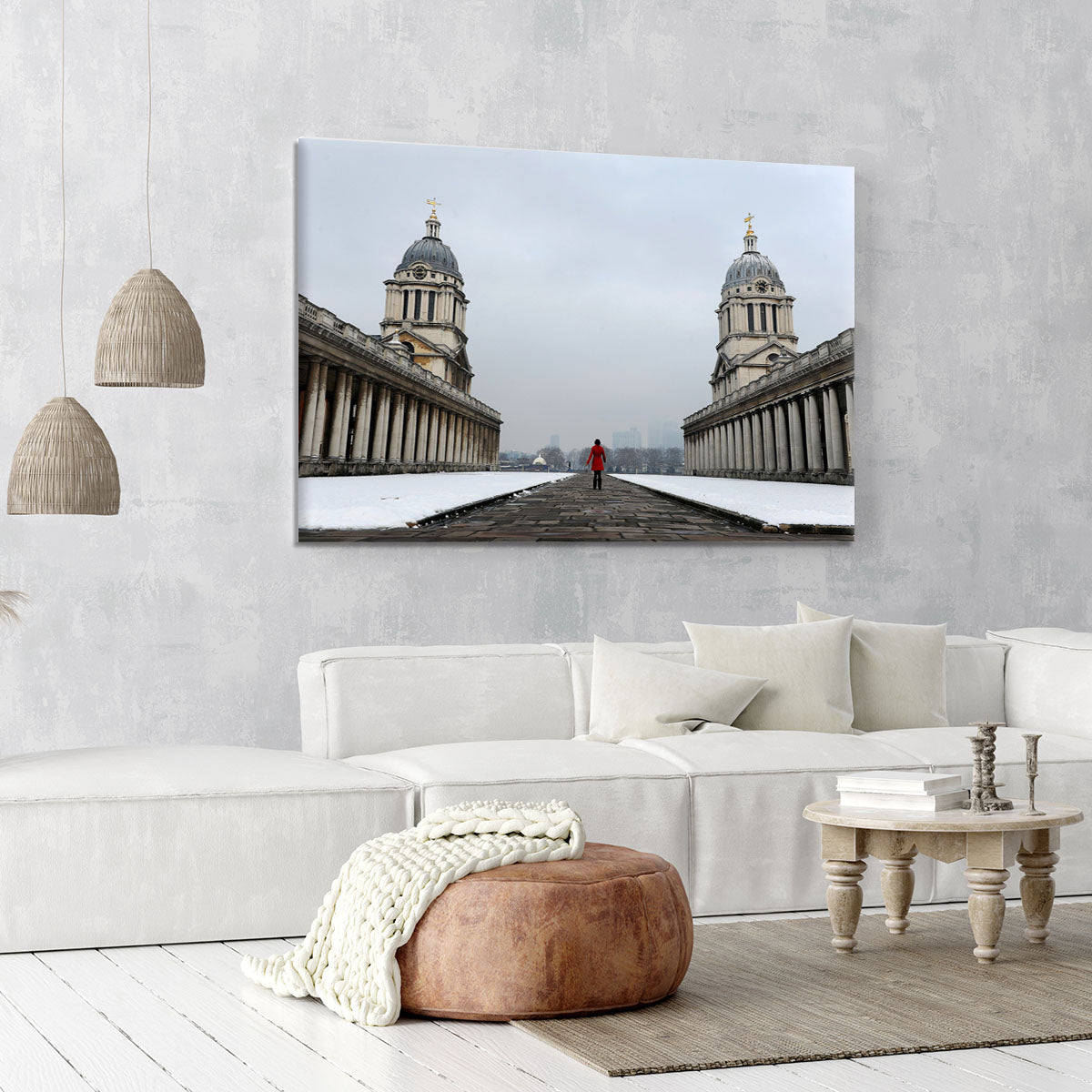Snow in Greenwich Canvas Print or Poster - Canvas Art Rocks - 6