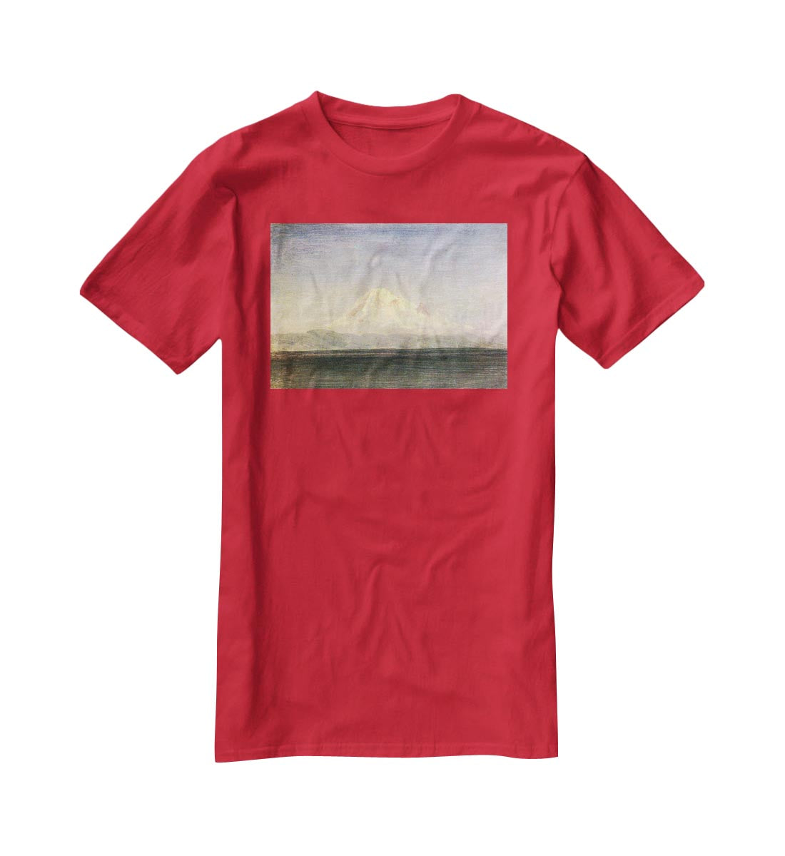 Snowy Mountains in the Pacific Northwest by Bierstadt T-Shirt - Canvas Art Rocks - 4