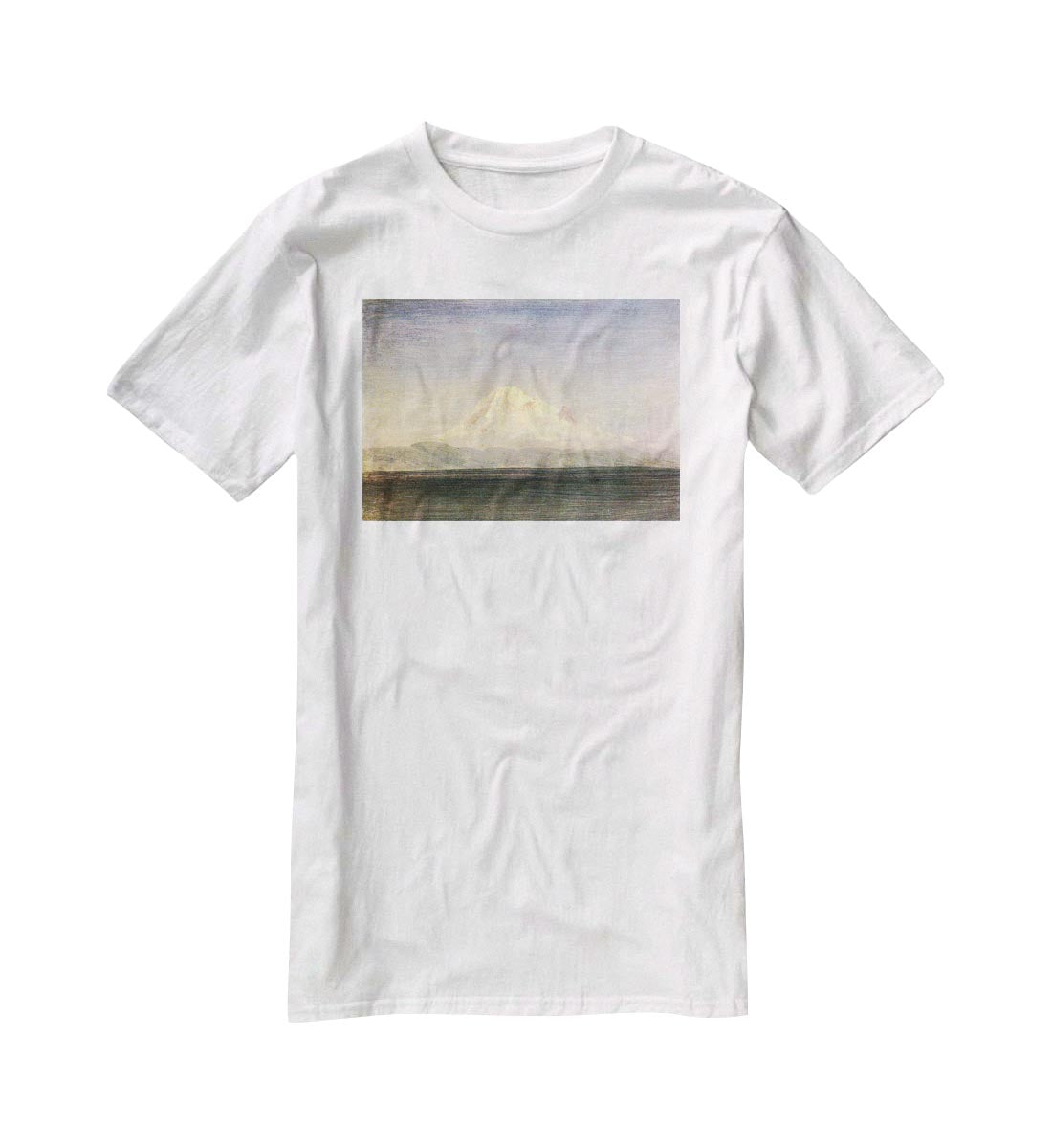 Snowy Mountains in the Pacific Northwest by Bierstadt T-Shirt - Canvas Art Rocks - 5