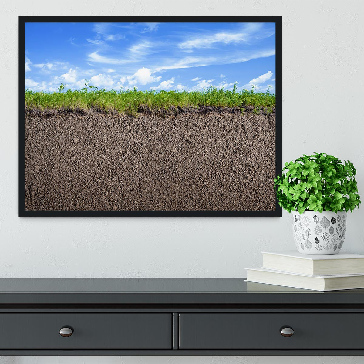Soil ground Framed Print - Canvas Art Rocks - 2