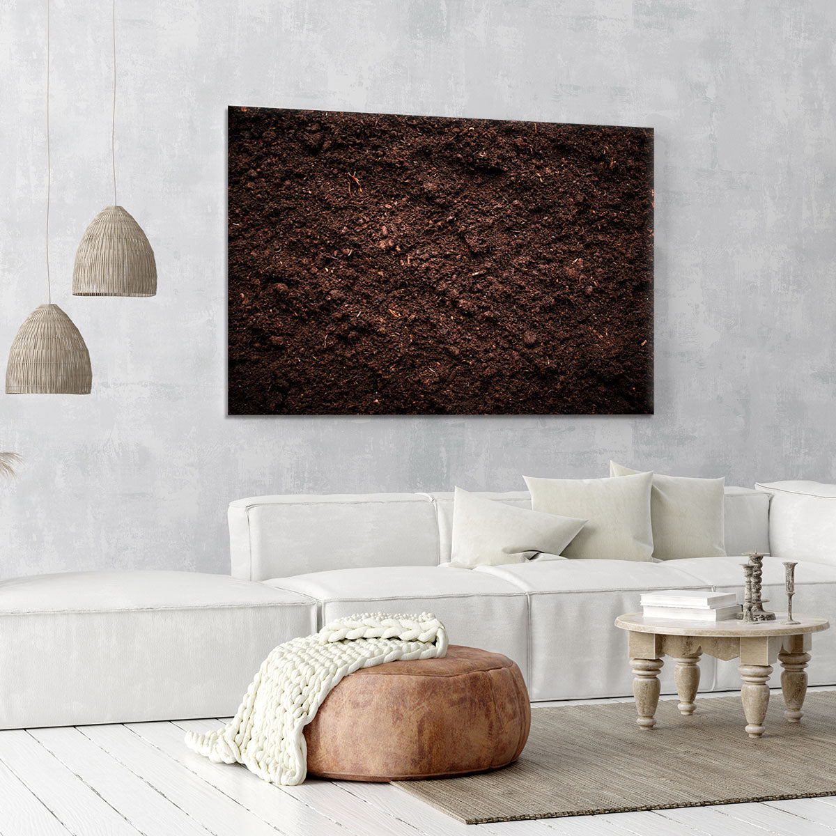Soil texture Canvas Print or Poster - Canvas Art Rocks - 6