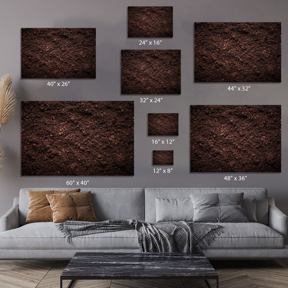Soil texture Canvas Print or Poster - Canvas Art Rocks - 7
