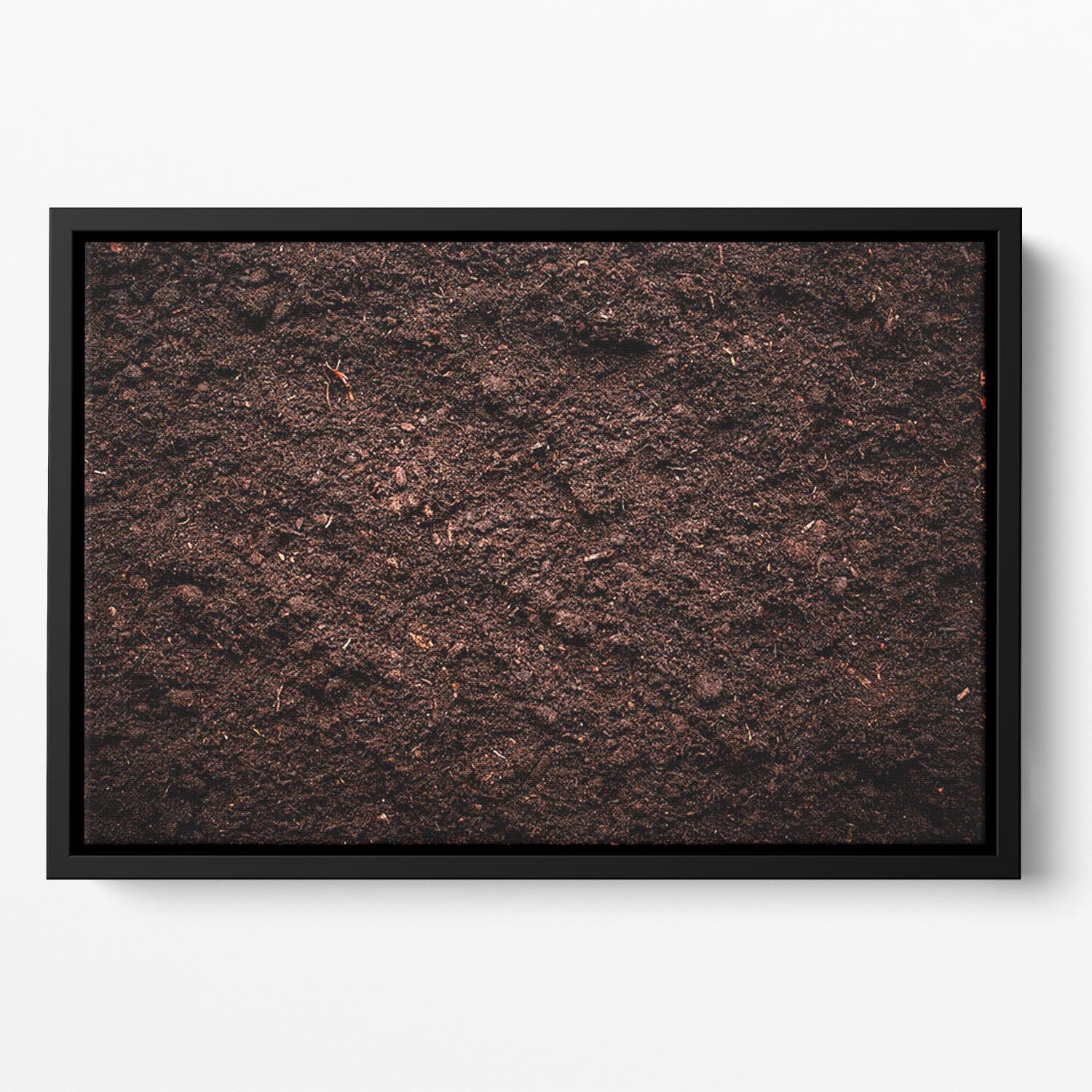 Soil texture Floating Framed Canvas - Canvas Art Rocks - 2