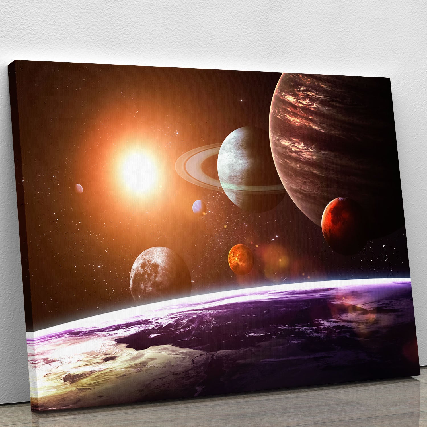 Solar system and space objects Canvas Print or Poster - Canvas Art Rocks - 1
