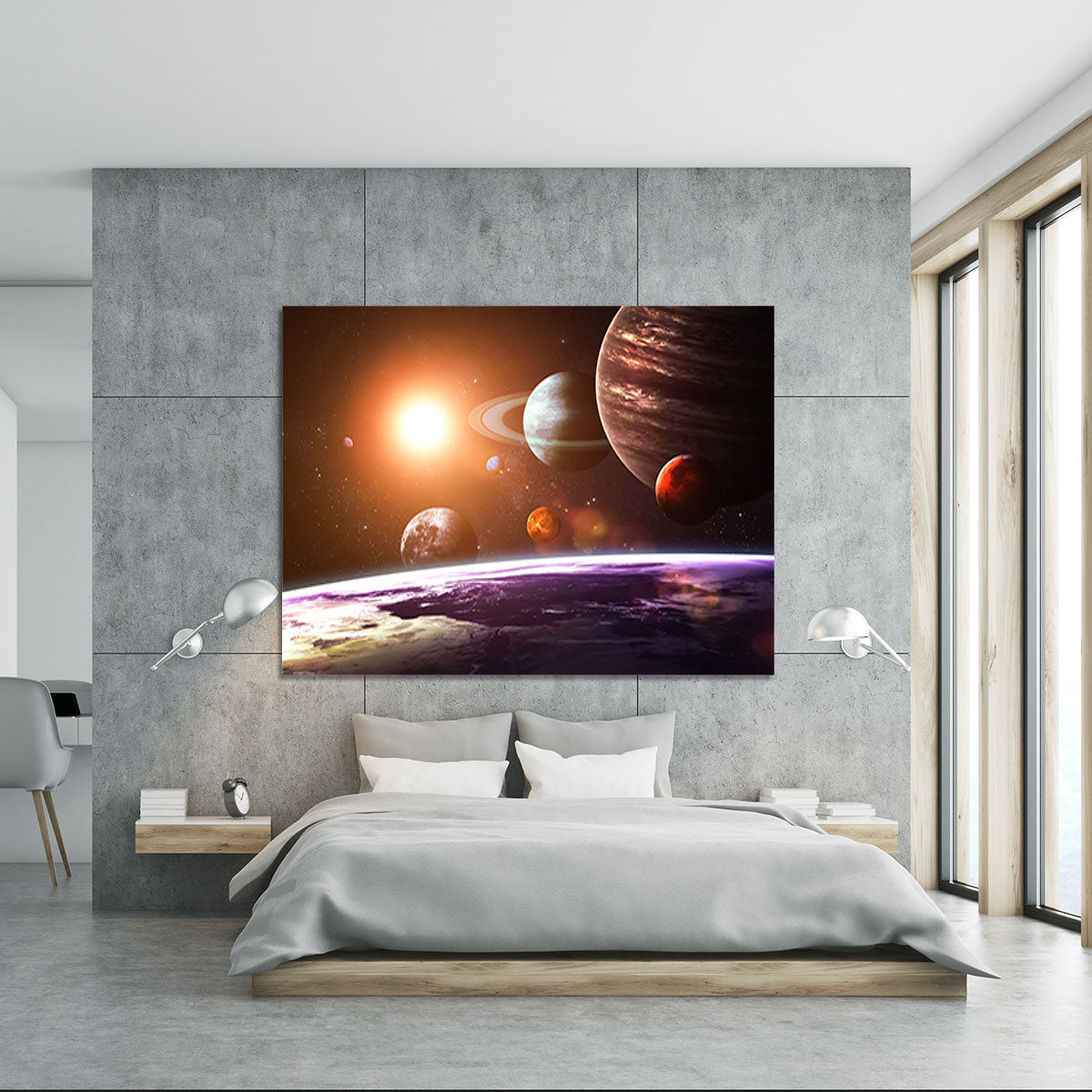 Solar system and space objects Canvas Print or Poster - Canvas Art Rocks - 5