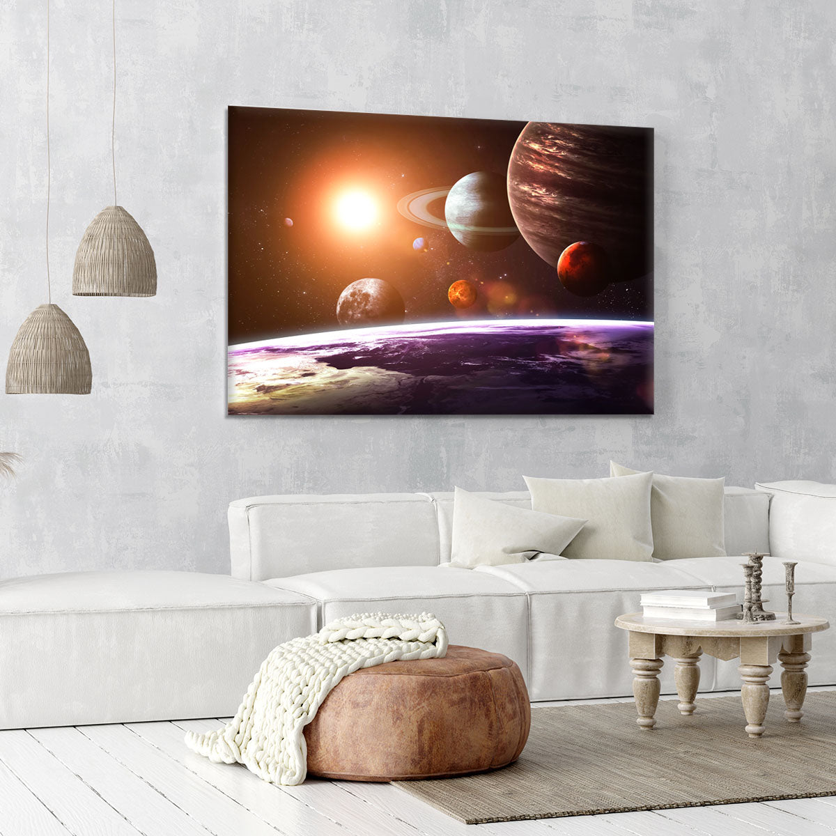 Solar system and space objects Canvas Print or Poster - Canvas Art Rocks - 6