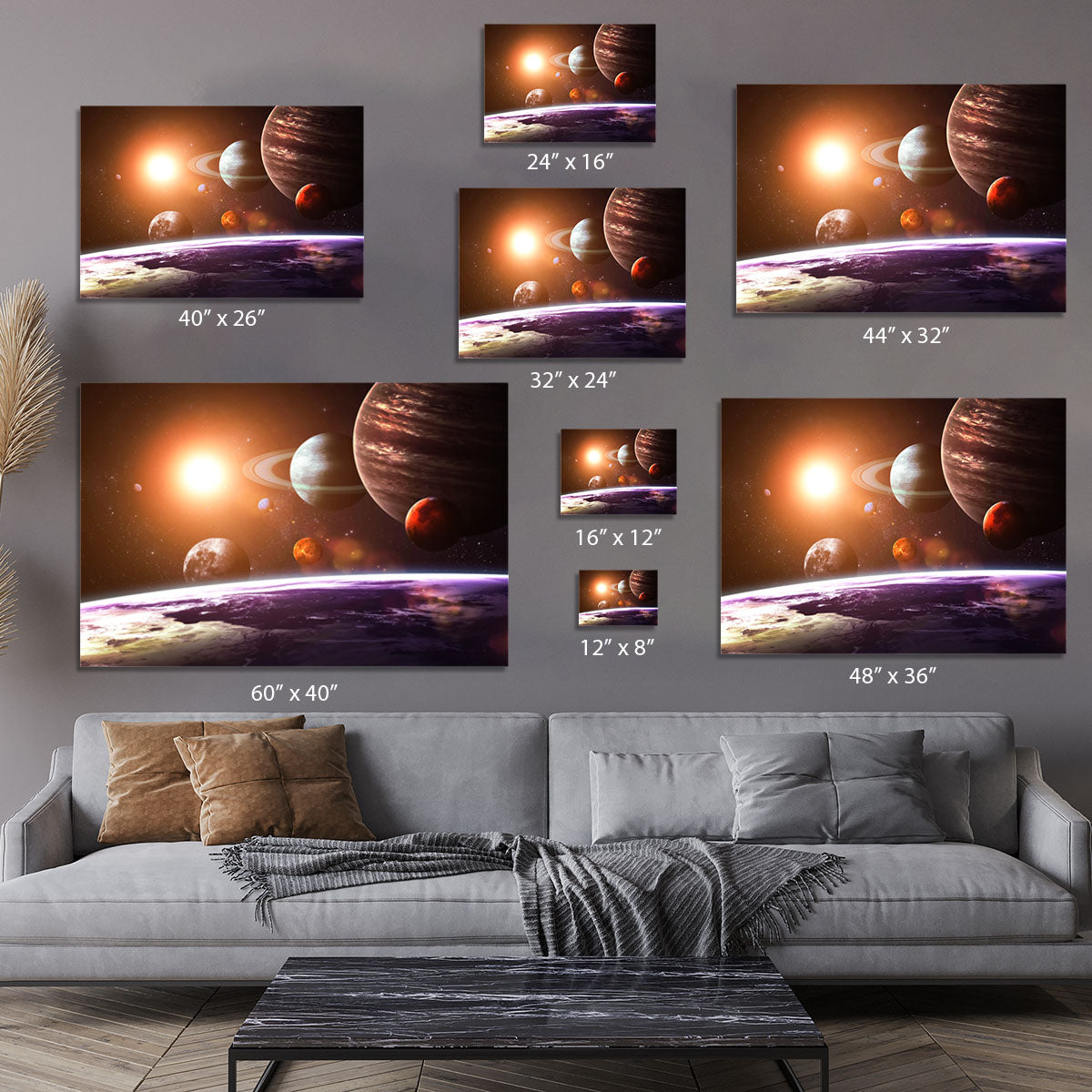 Solar system and space objects Canvas Print or Poster - Canvas Art Rocks - 7