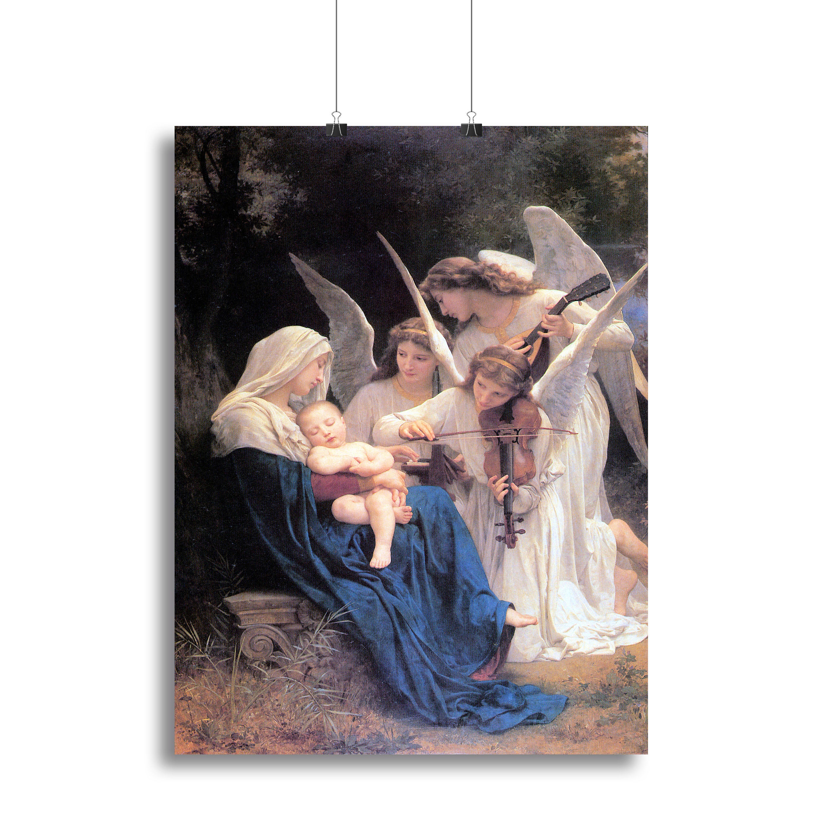 Song of the Angels By Bouguereau Canvas Print or Poster - Canvas Art Rocks - 2