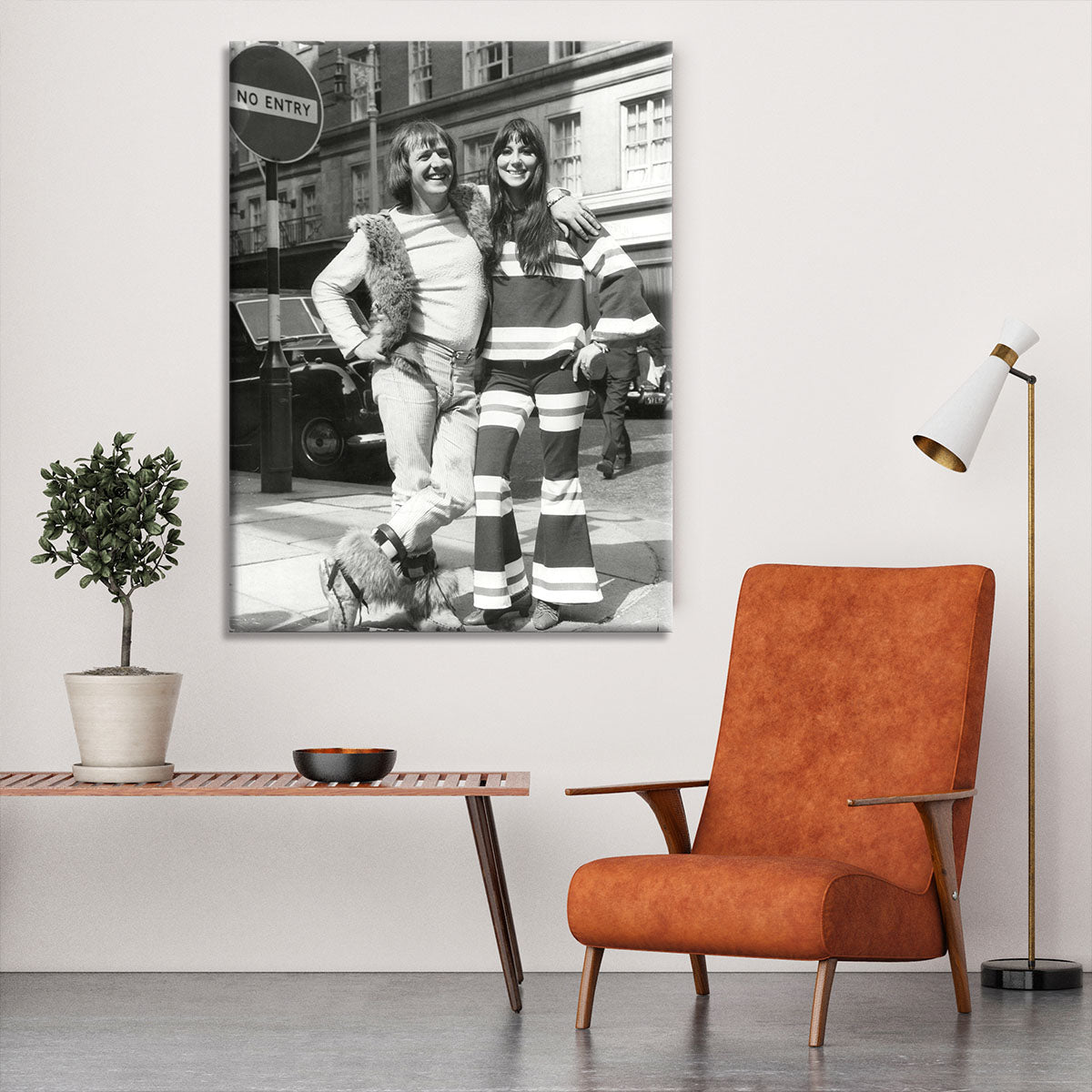Sonny and Cher street life Canvas Print or Poster - Canvas Art Rocks - 6