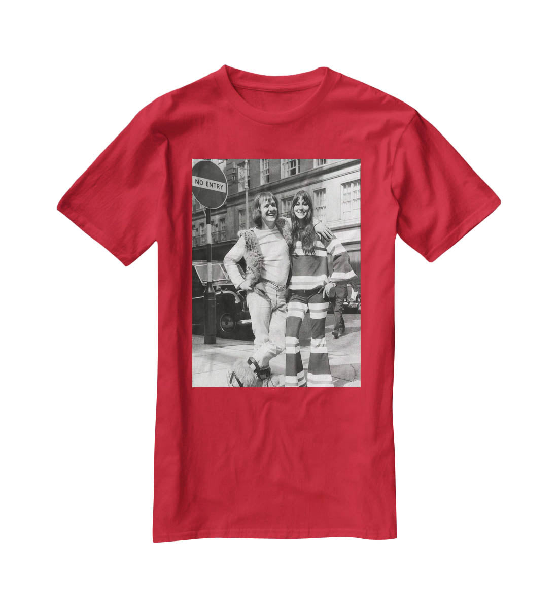 Sonny and Cher street life T-Shirt - Canvas Art Rocks - 4