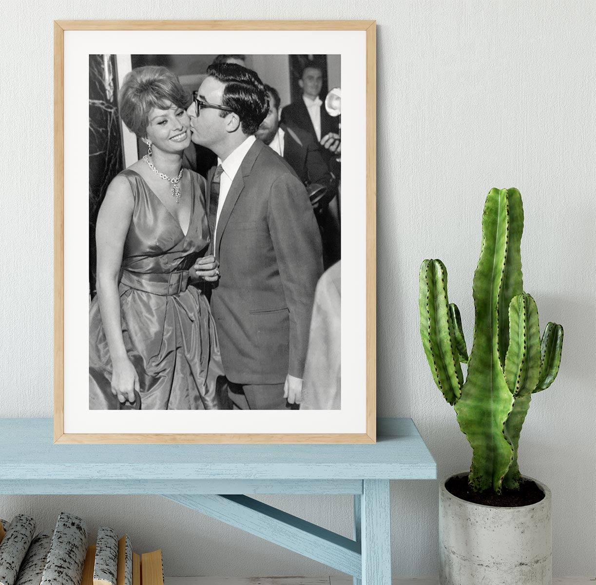 Sophia Loren and Peter Sellers Framed Print - Canvas Art Rocks - 3