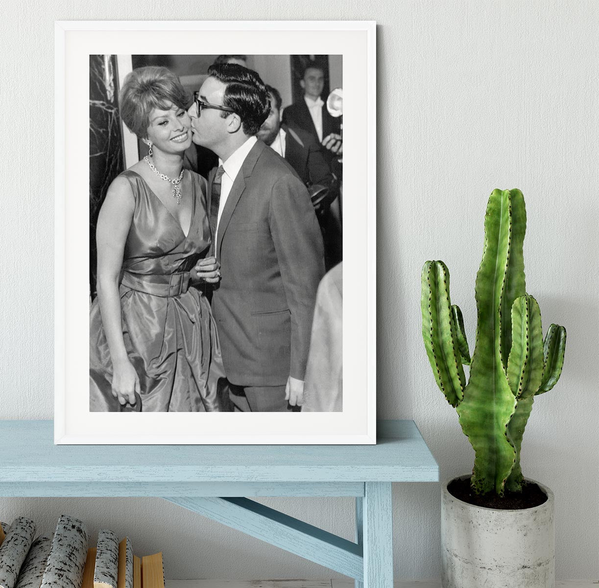 Sophia Loren and Peter Sellers Framed Print - Canvas Art Rocks - 5
