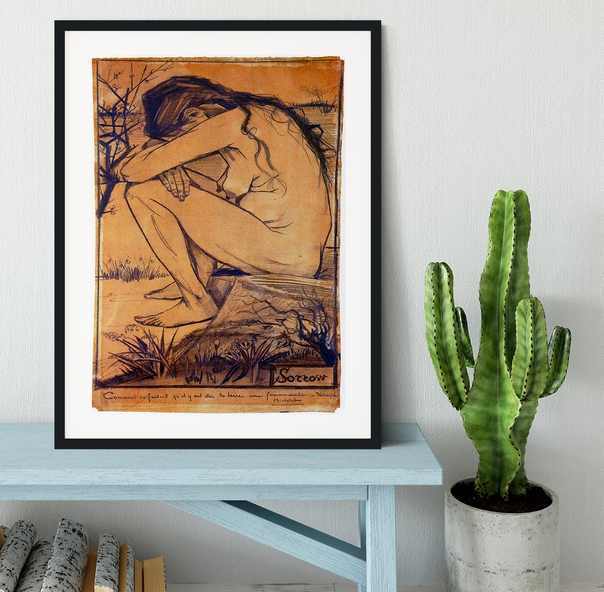 Sorrow by Van Gogh Framed Print - Canvas Art Rocks - 1