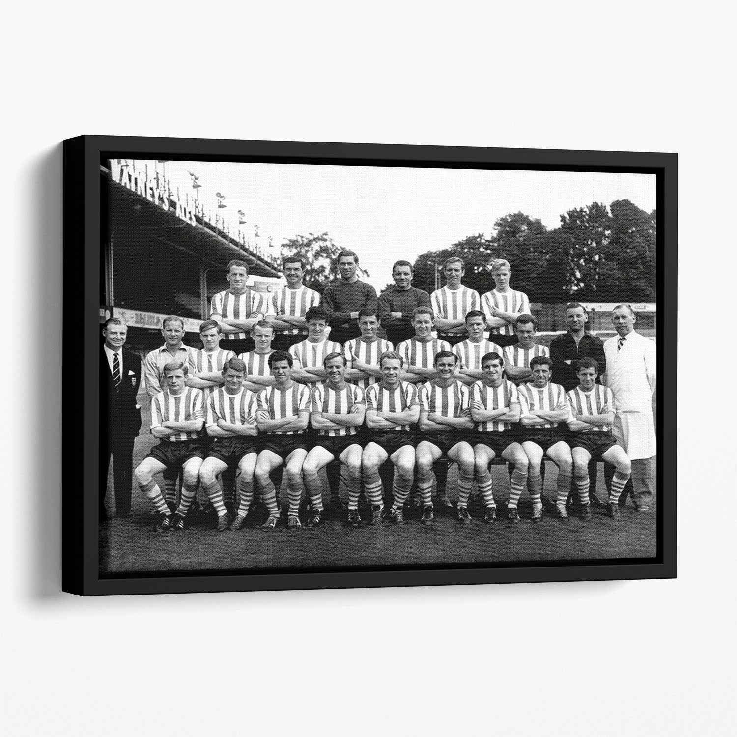 Southampton Football Club Team Photo 1962 Floating Framed Canvas - Canvas Art Rocks - 1