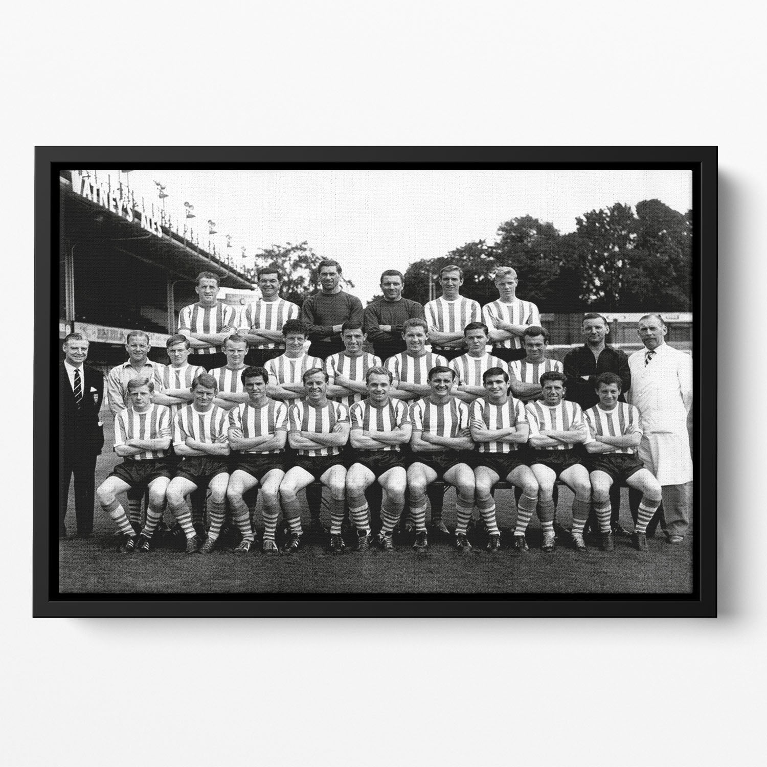 Southampton Football Club Team Photo 1962 Floating Framed Canvas - Canvas Art Rocks - 2