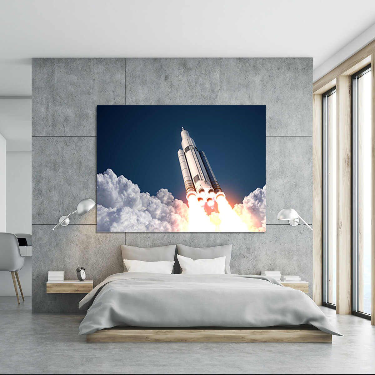 Space Launch System Takes Off Canvas Print or Poster - Canvas Art Rocks - 5
