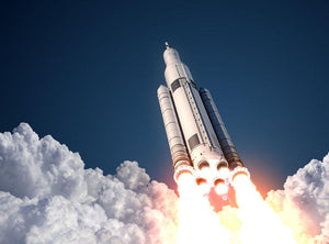 Space Launch System Takes Off Wall Mural Wallpaper - Canvas Art Rocks - 1