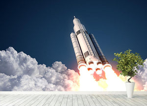 Space Launch System Takes Off Wall Mural Wallpaper - Canvas Art Rocks - 4