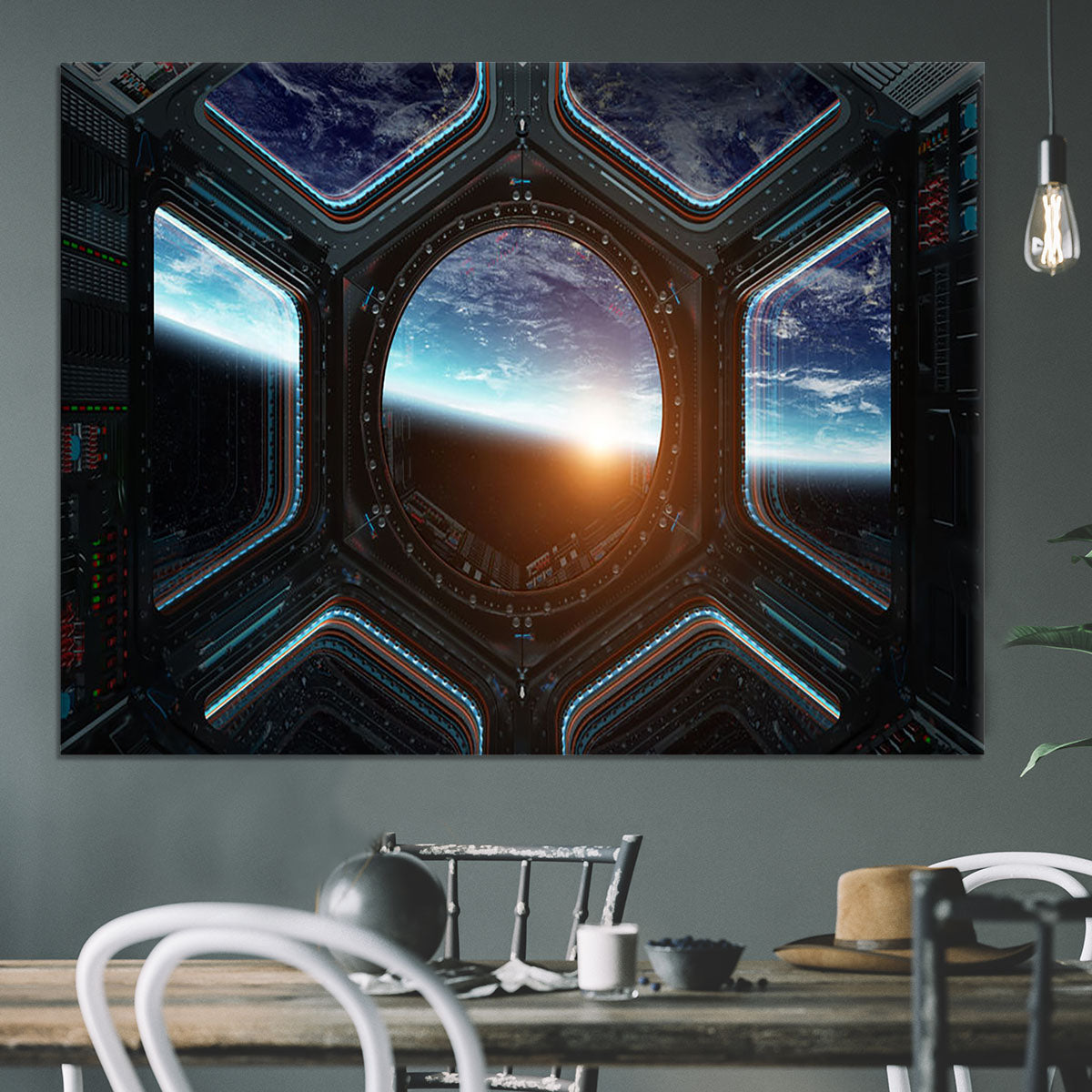 Space Ship Window Canvas Print or Poster - Canvas Art Rocks - 3