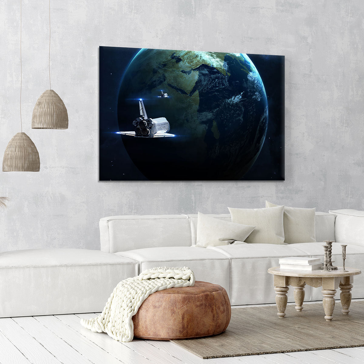 Space Shuttle Flying Back To Earth Canvas Print or Poster - Canvas Art Rocks - 6